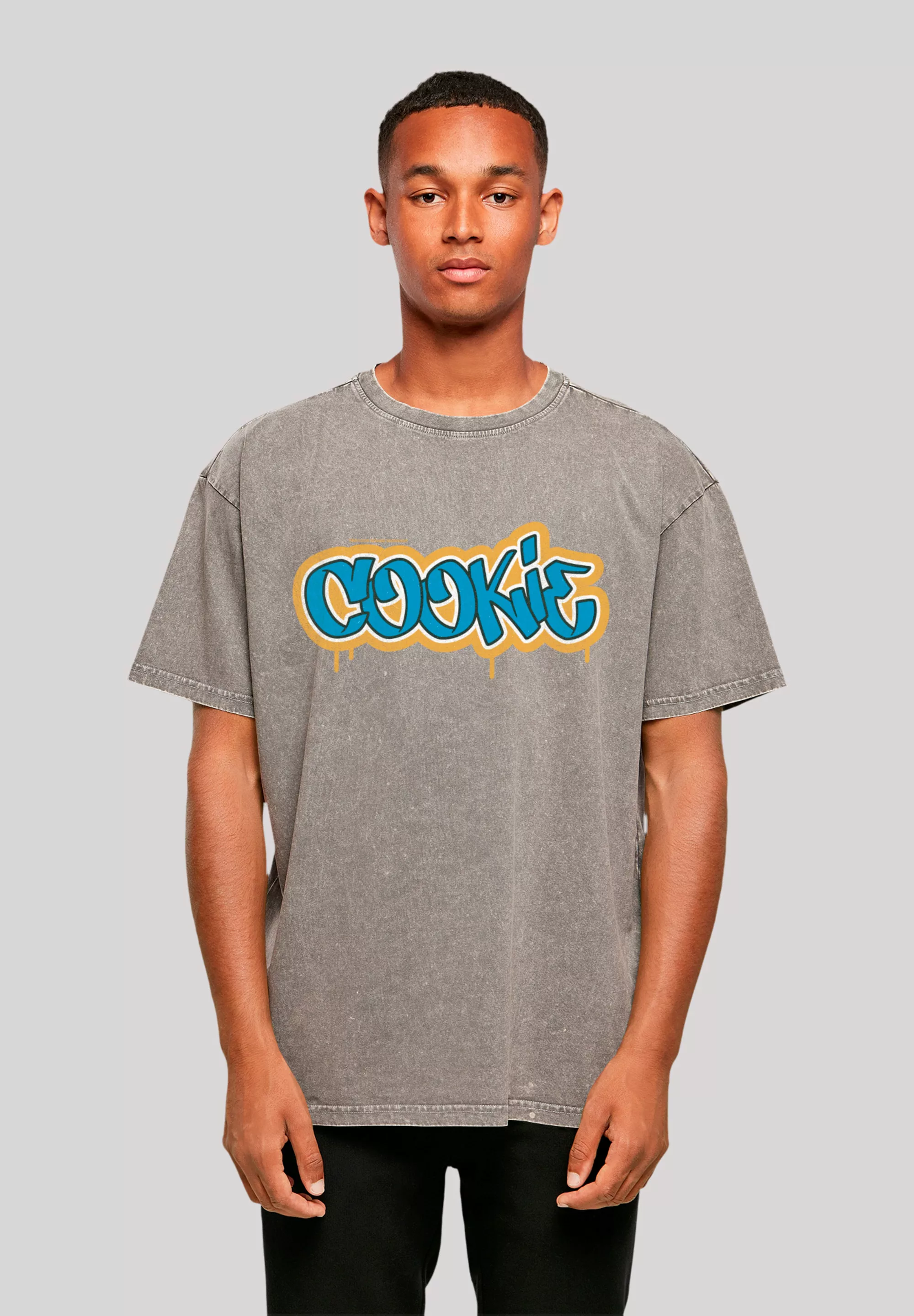 F4NT4STIC T-Shirt "Sesamstraße Cookie Graffiti Tag", Premium Qualität günstig online kaufen