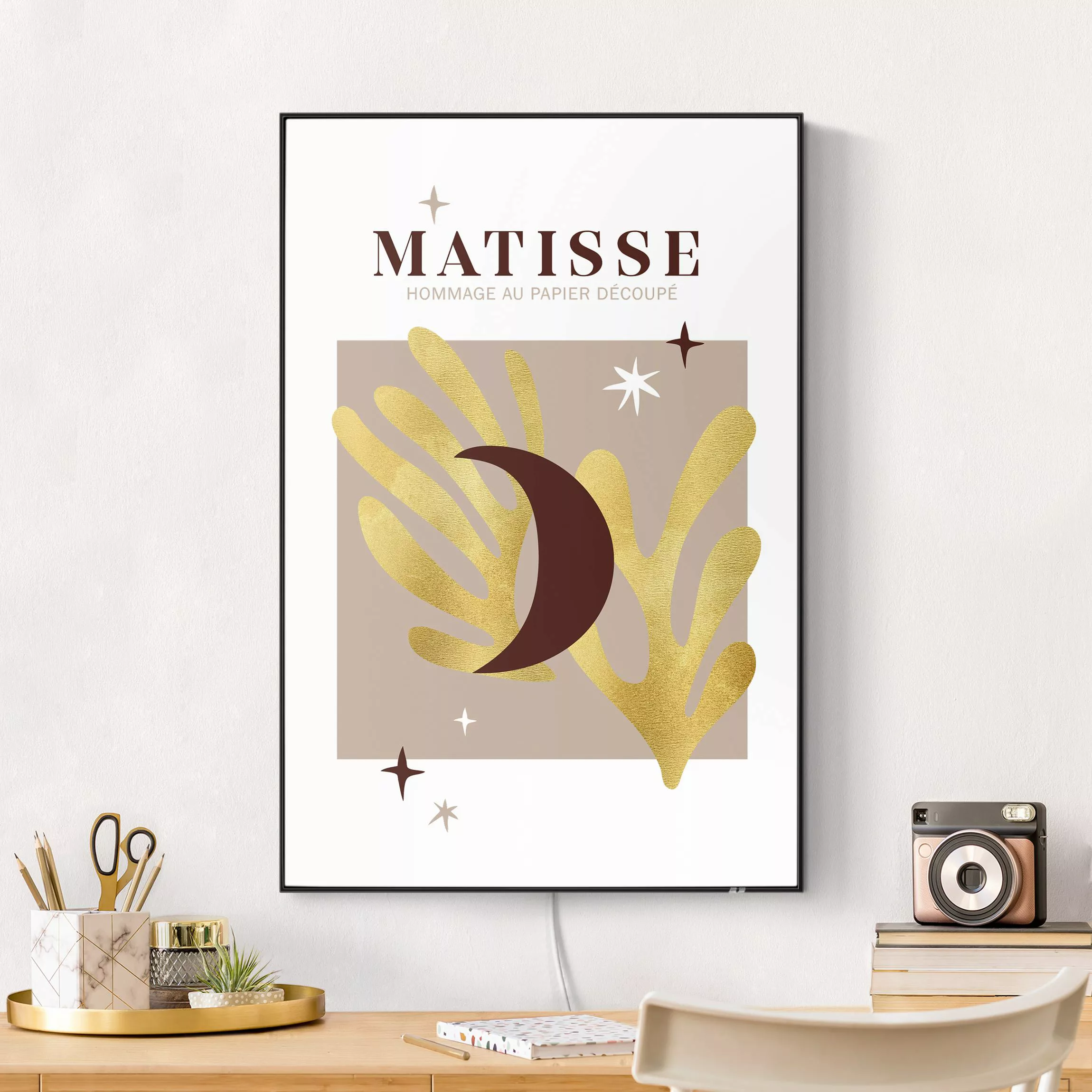 LED-Wechselbild Matisse Interpretation - Mond und Sterne günstig online kaufen