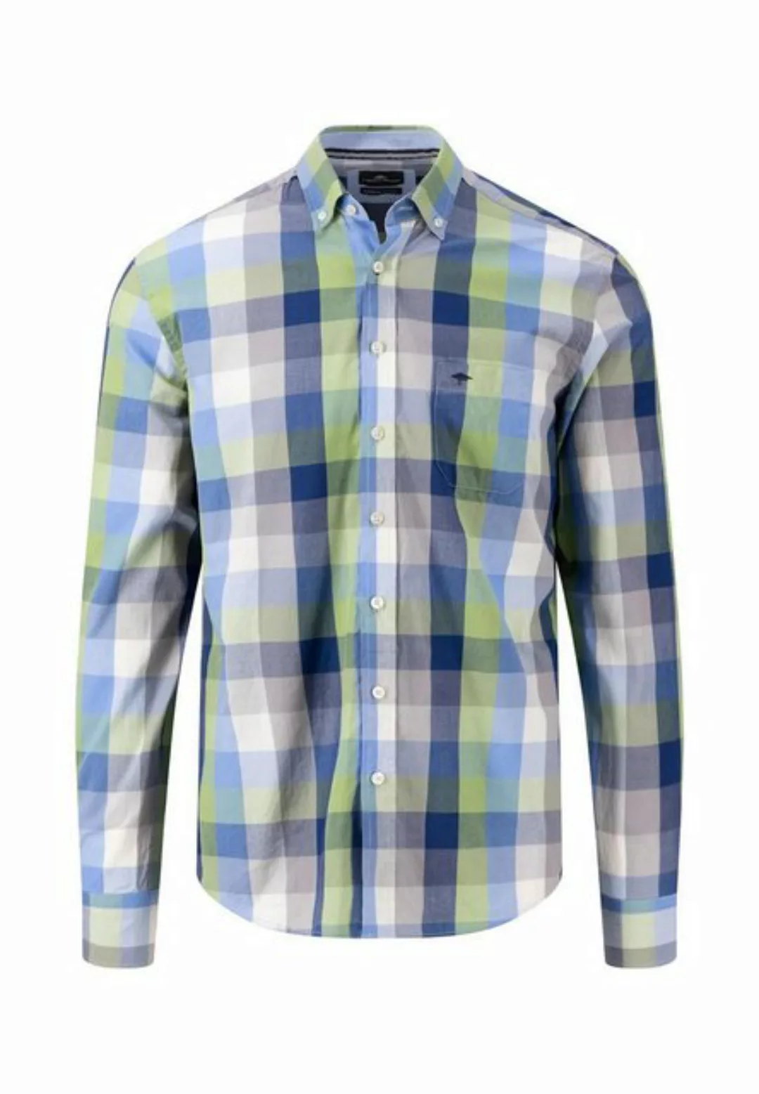 FYNCH-HATTON Langarmhemd Baumwollhemd mit Karomuster günstig online kaufen