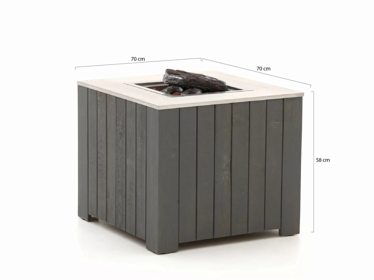 Cosicube Feuertisch 70x70x58 cm günstig online kaufen