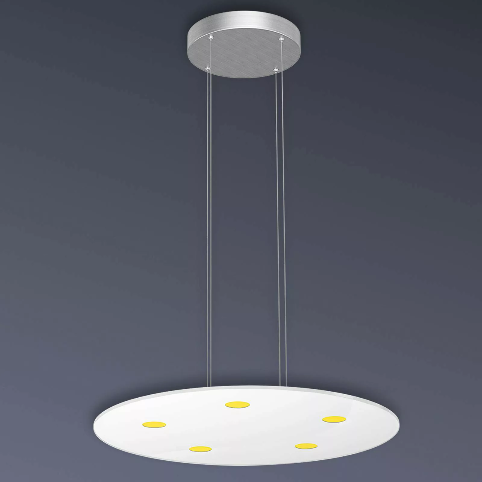 Runde LED-Pendelleuchte Sunia mit Touch-Dimmer günstig online kaufen
