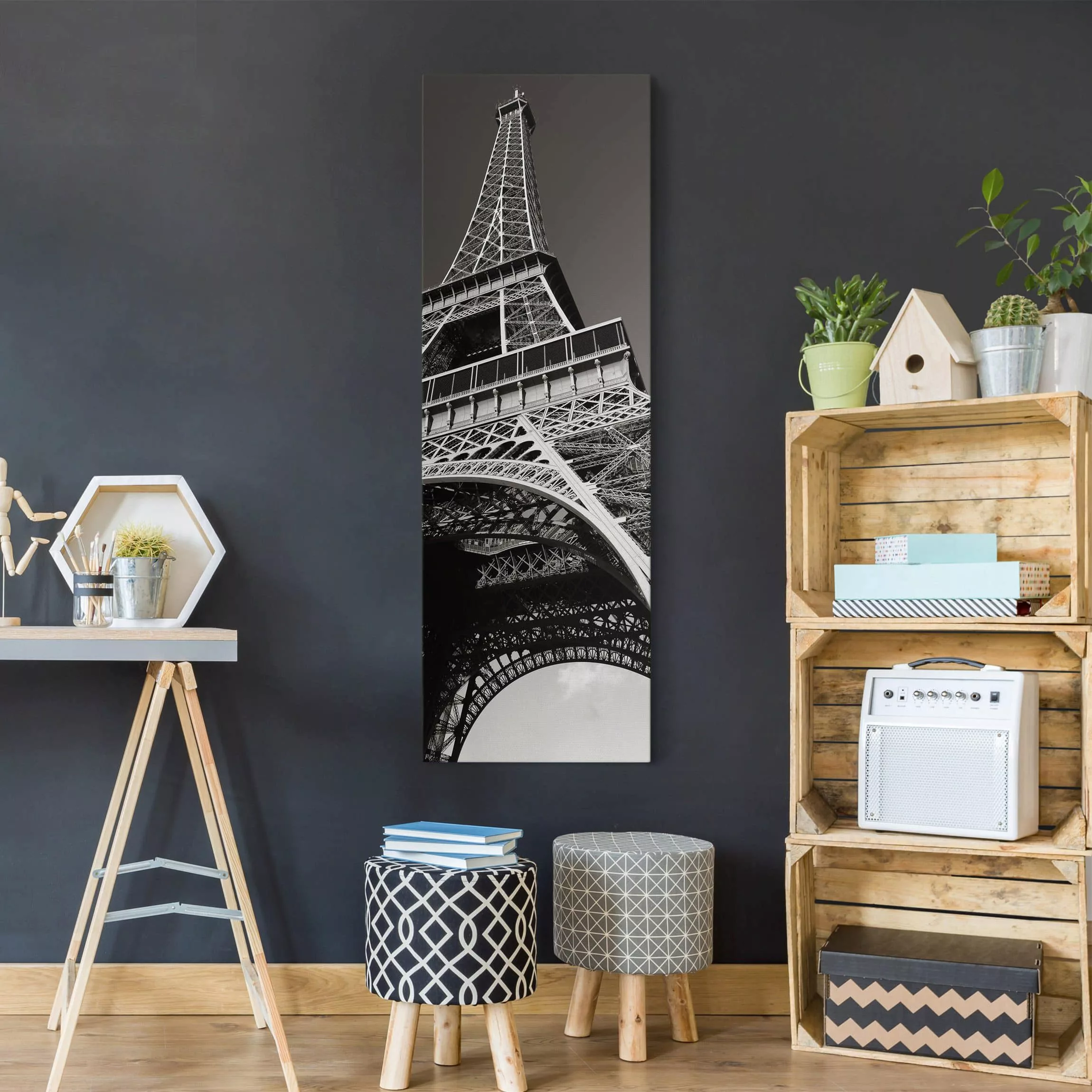 Leinwandbild Paris - Hochformat Eiffelturm günstig online kaufen