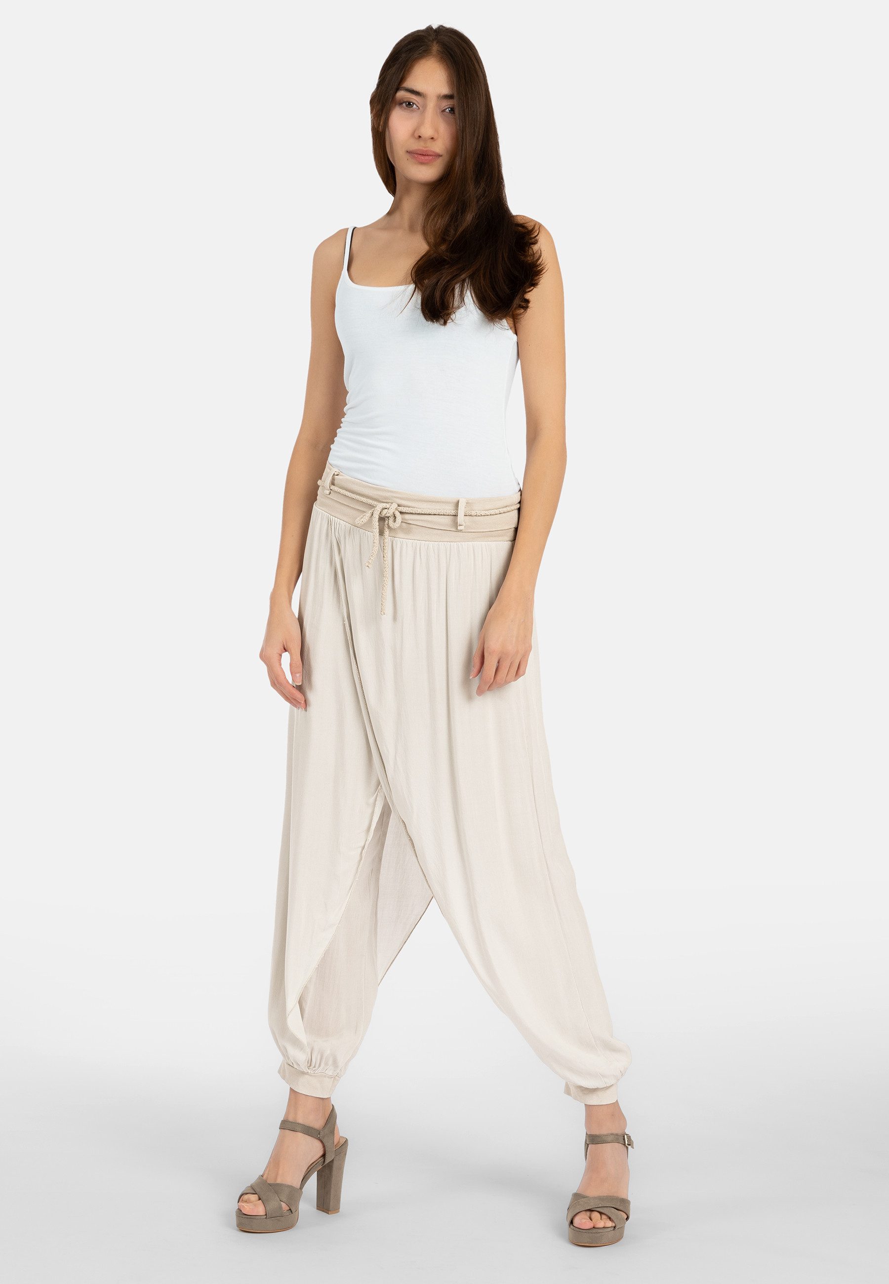 Caspar Stoffhose KHS054 leichte Damen Sommer günstig online kaufen