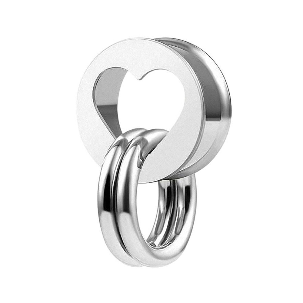 Taffstyle Plug Flesh Tunnel Herz Ohr günstig online kaufen