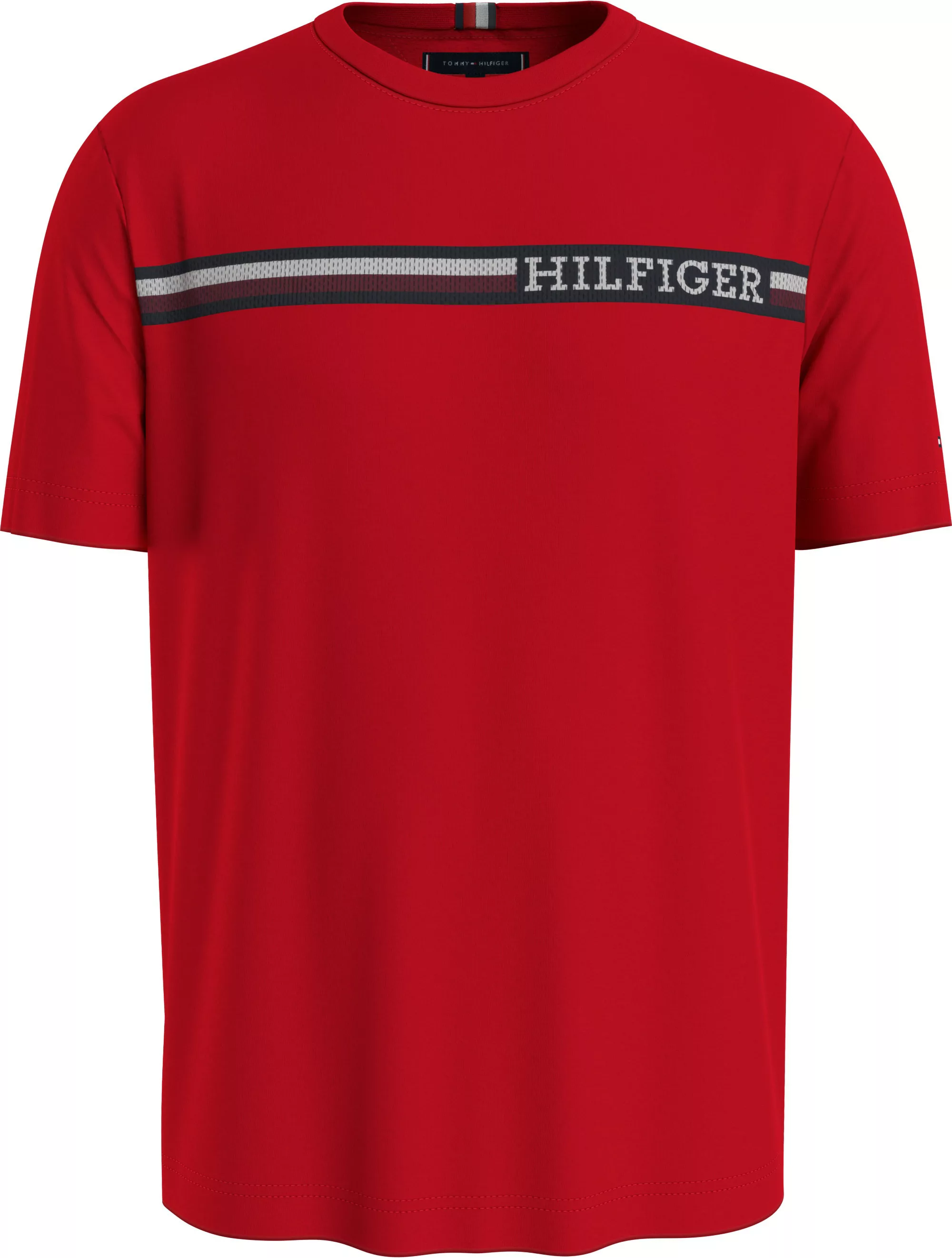 Tommy Hilfiger T-Shirt "MONOTYPE CHEST STRIPE TEE" günstig online kaufen