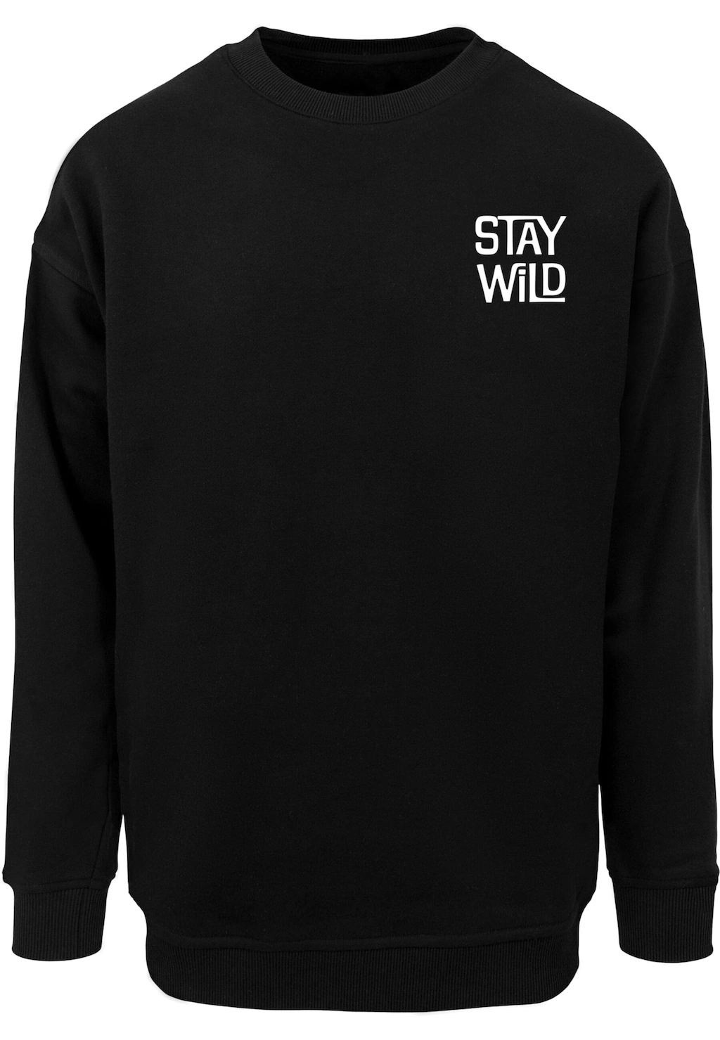 Merchcode Rundhalspullover "Merchcode Wording - Stay Wild Crewneck" günstig online kaufen