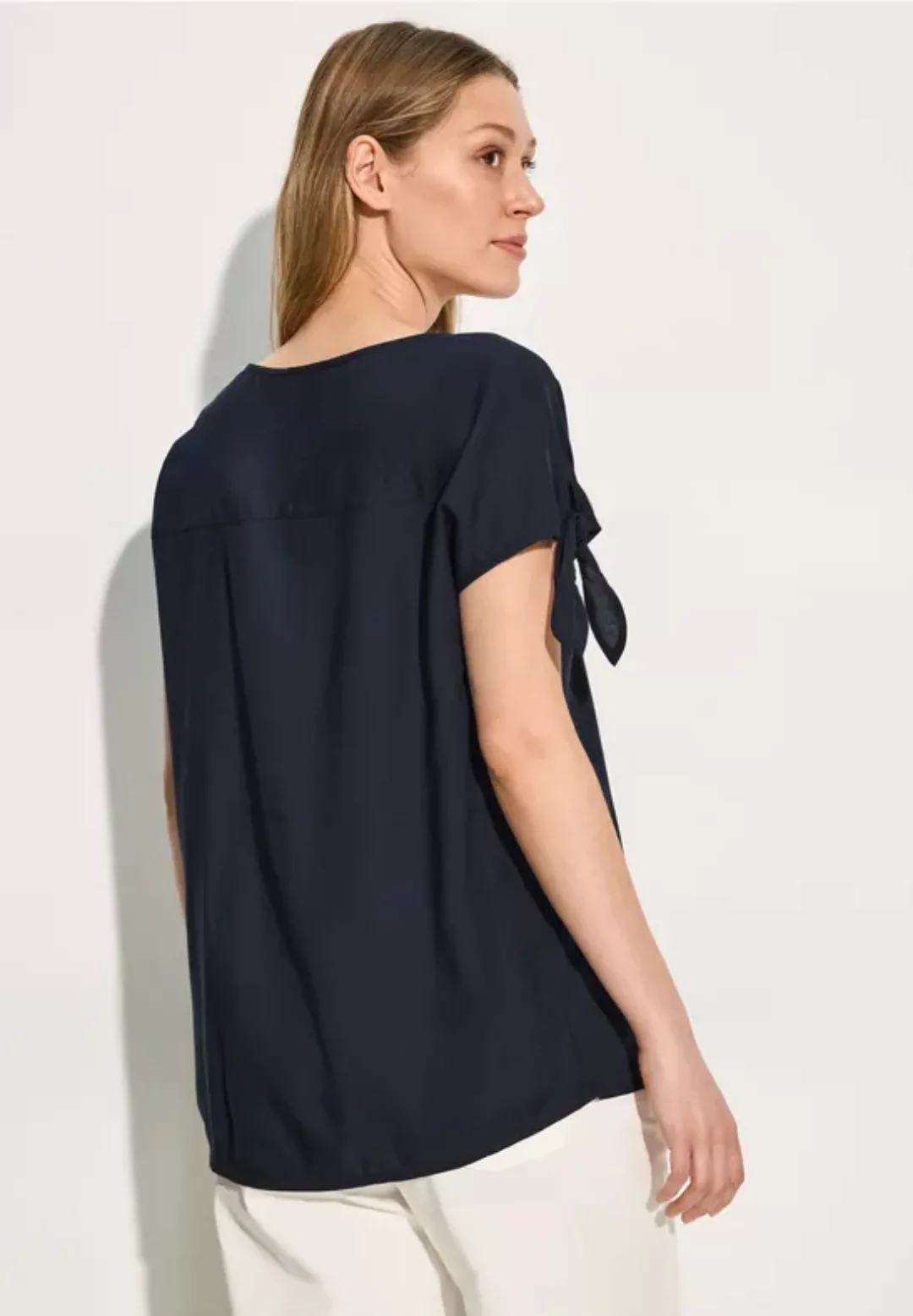 Bluse mit Knotendetail günstig online kaufen