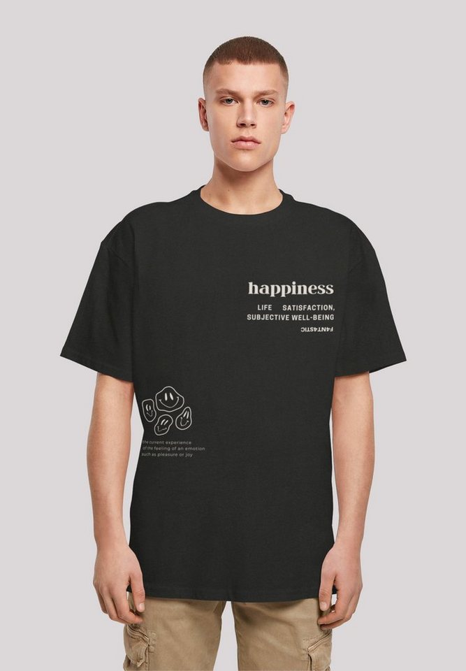 F4NT4STIC T-Shirt "happiness OVERSIZE TEE", Print günstig online kaufen