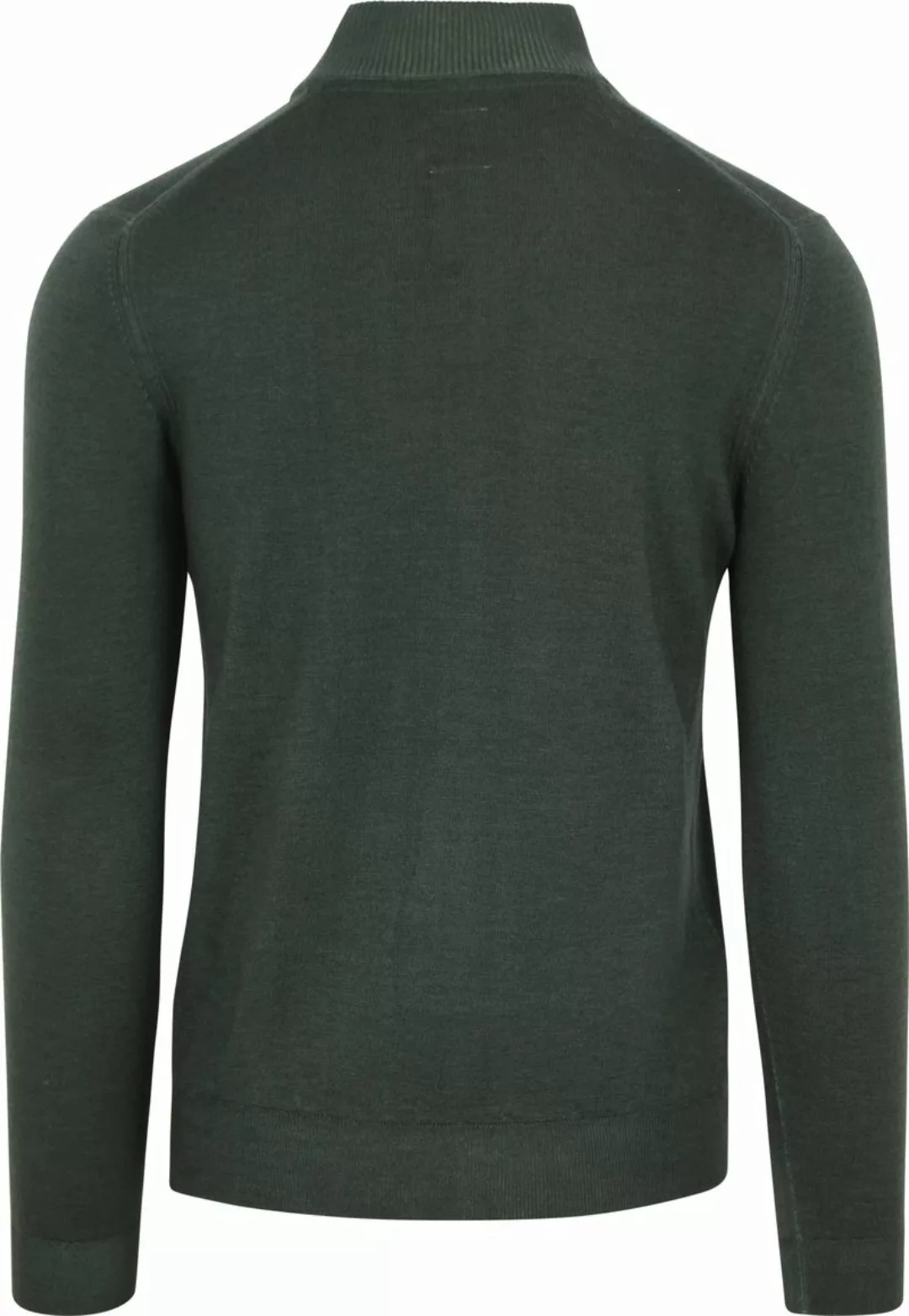 R2 Half Zip Pullover Merino Wolle Dunkelgrün - Größe M günstig online kaufen