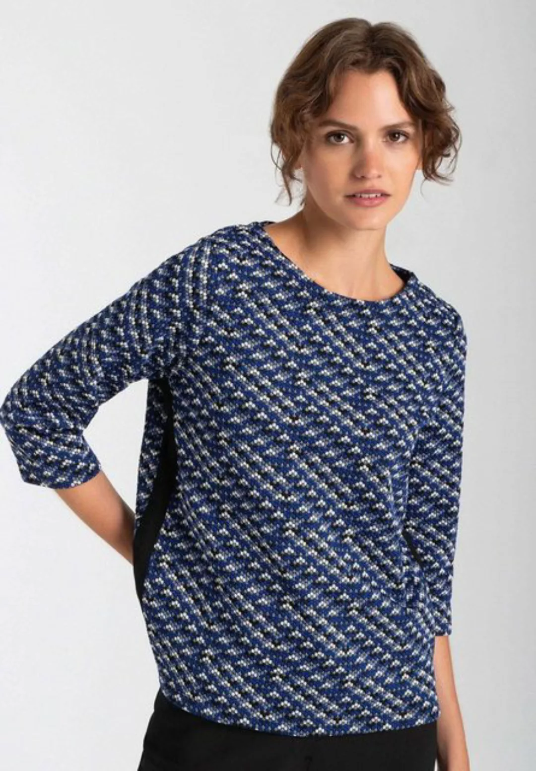 Sweatshirt mit Jacquardmuster, Herbst-Kollektion günstig online kaufen