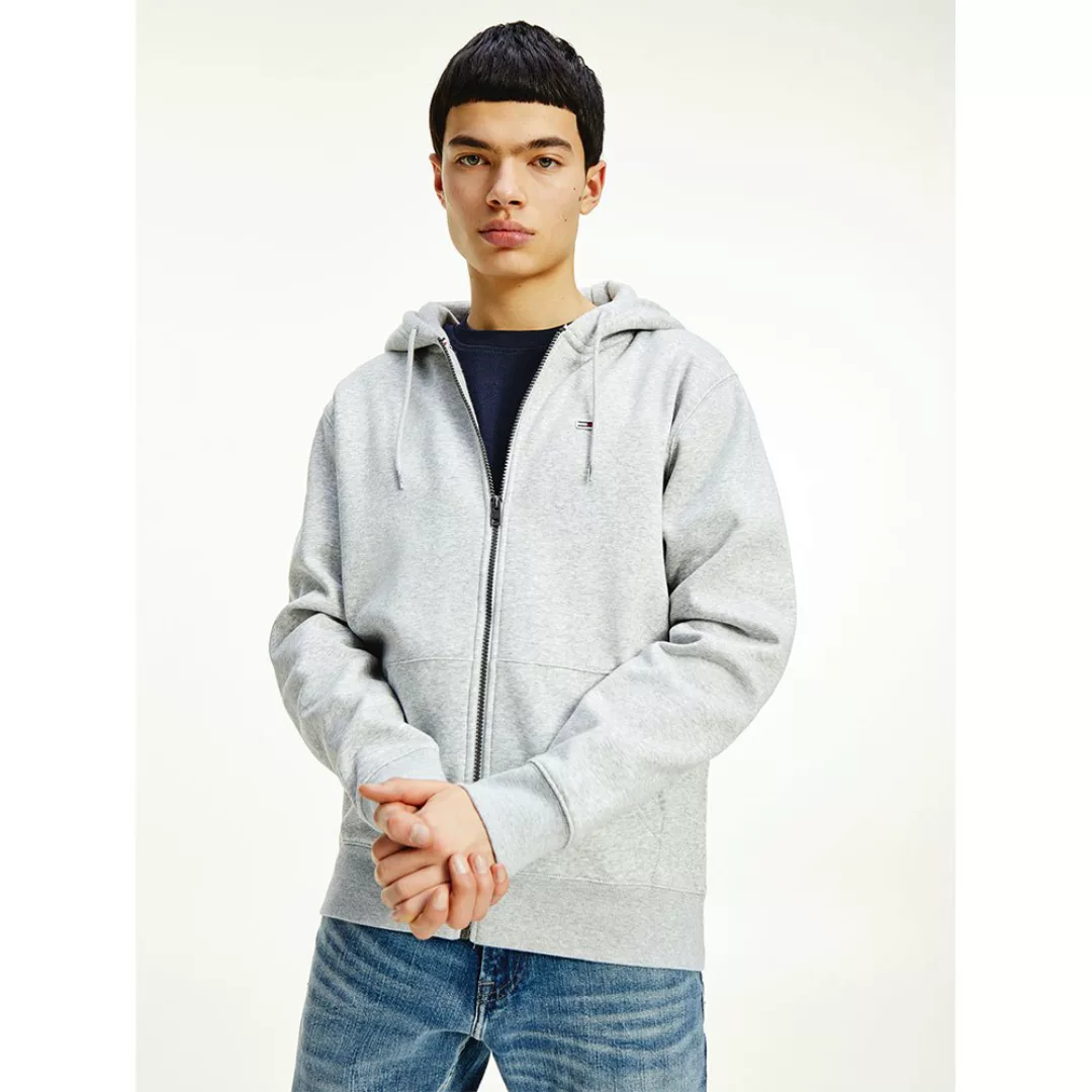 Tommy Jeans Regular Sweatshirt Mit Reißverschluss XS Lt Grey Heather günstig online kaufen