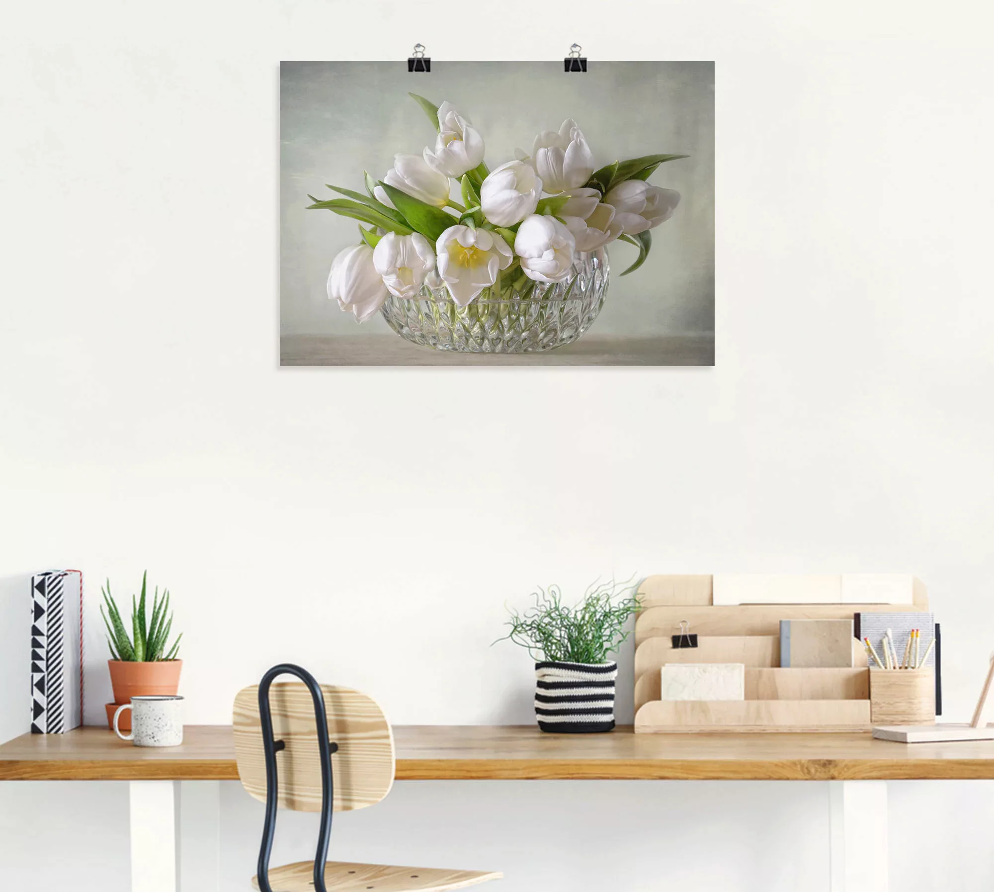 Artland Wandbild »Weiße Tulpen«, Blumen, (1 St.) günstig online kaufen