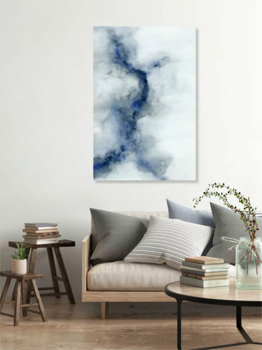 Poster / Leinwandbild - Ice Cracking | Watercolour Painting günstig online kaufen