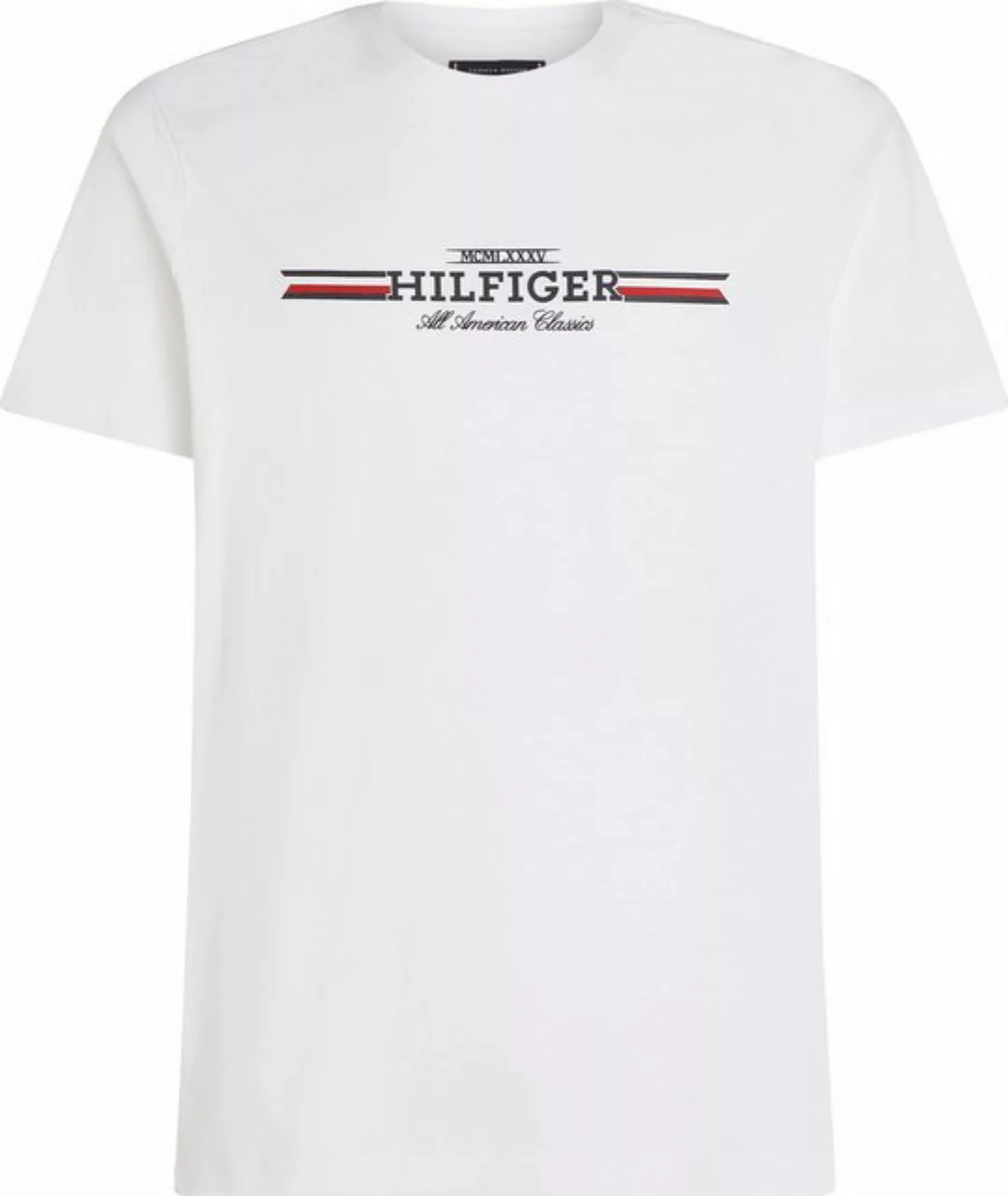 Tommy Hilfiger Big & Tall Kurzarmshirt BT-HILFIGER CHEST STRIPE TEE-B Aufdr günstig online kaufen