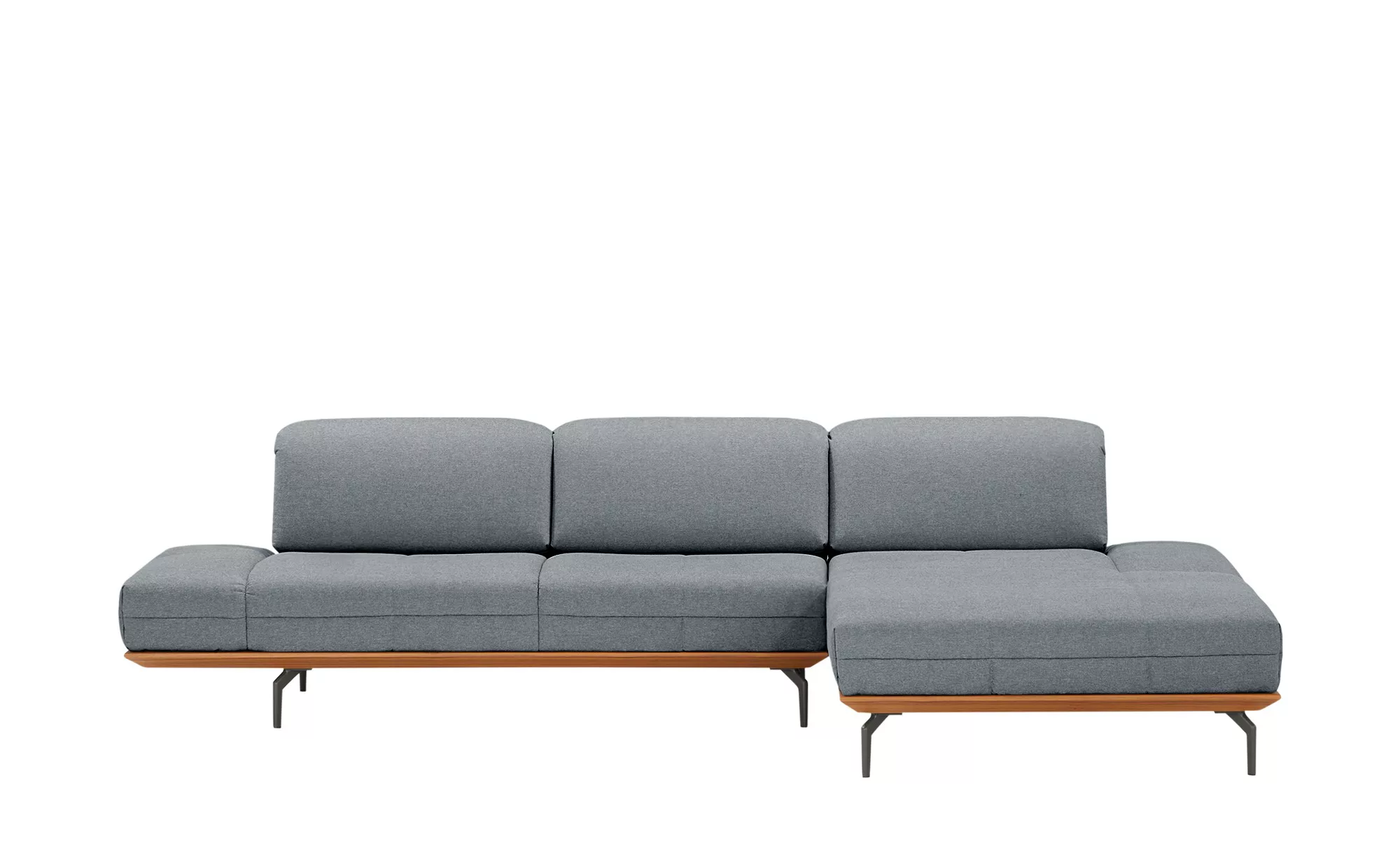 hülsta Sofa Ecksofa  HS 420 - grau - 313 cm - 170 cm - Polstermöbel > Sofas günstig online kaufen