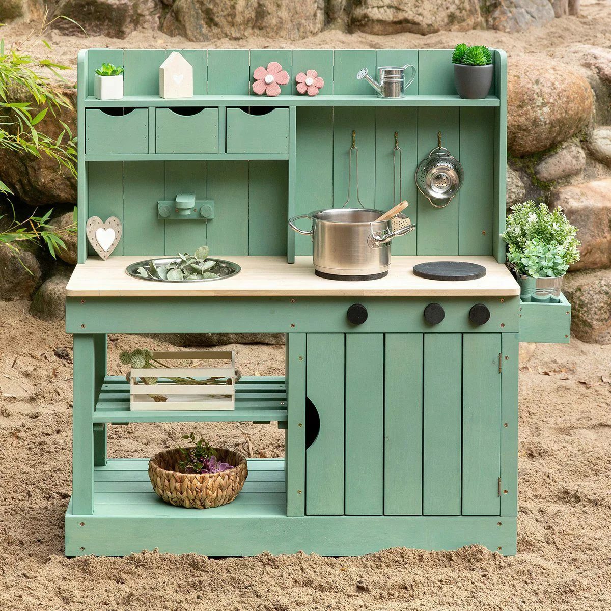 MUDDY BUDDY® Outdoor-Spielküche Explorer Holz, Matschküche, günstig online kaufen