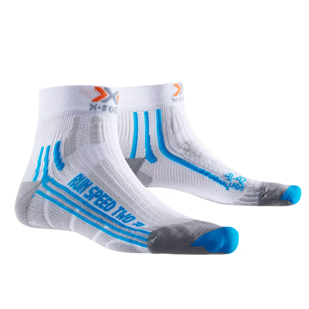 X-Bionic Run Speed Two Damen-Laufsocken White/Turquoise günstig online kaufen