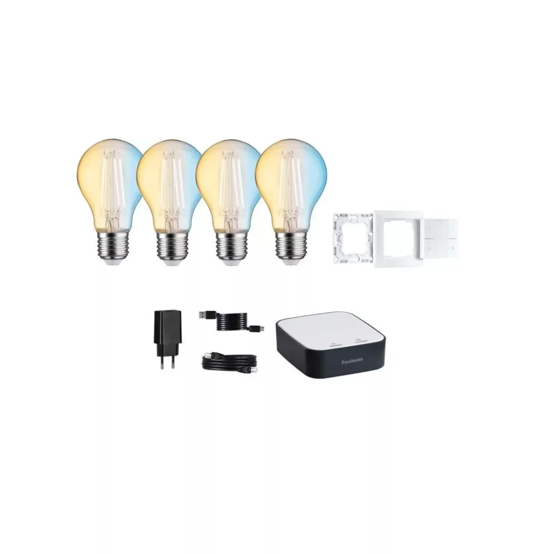 Paulmann Smart Home Bundle ZigBee 4x E27 7W LED Filament CCT günstig online kaufen