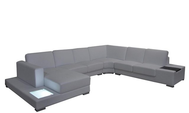 Xlmoebel Ecksofa Designer Eckcouch mit LED-Beleuchtung und USB-Anschluss, 1 günstig online kaufen