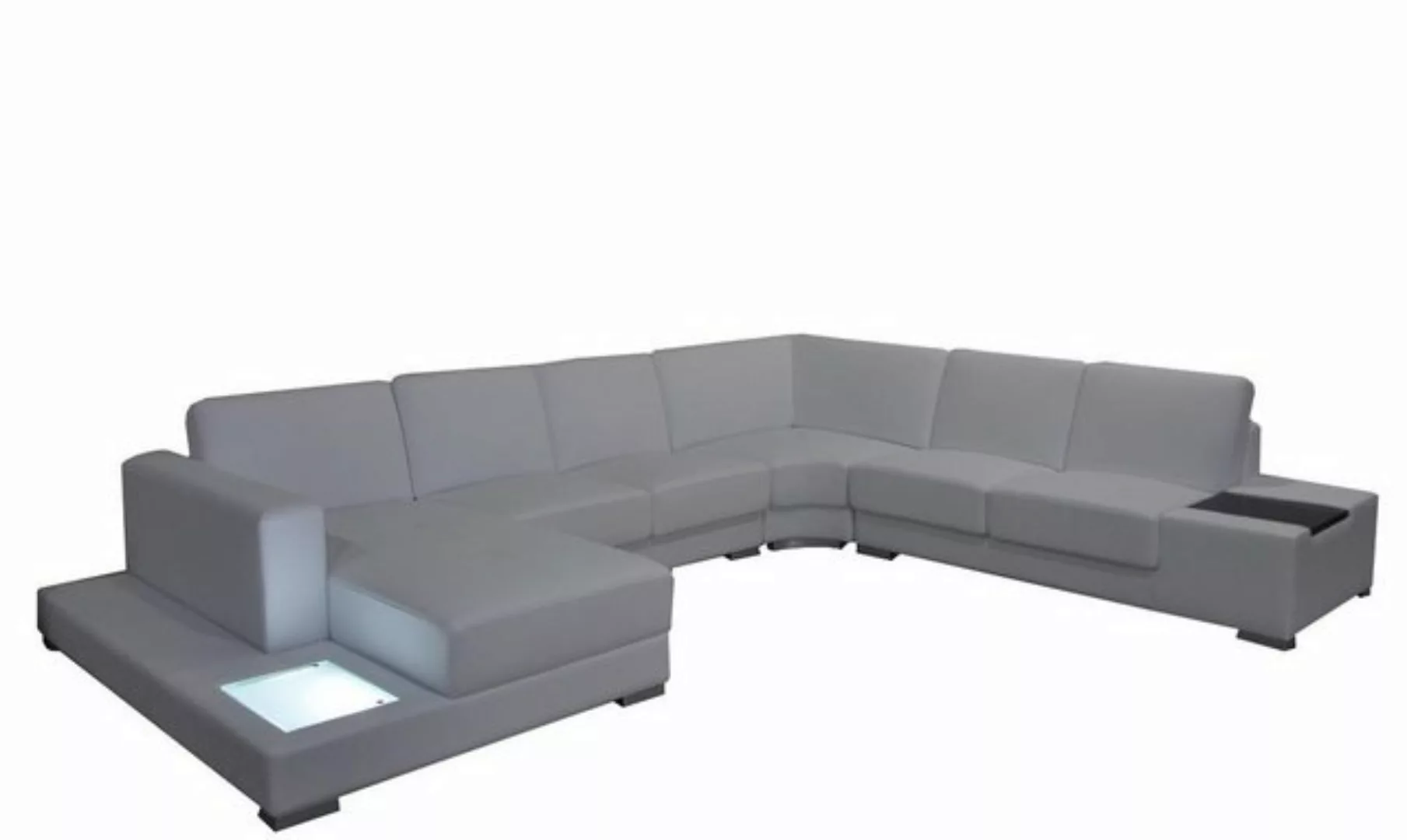 Xlmoebel Sofa Ledersofa in modischem Design mit U-Form und Eckelementen, He günstig online kaufen