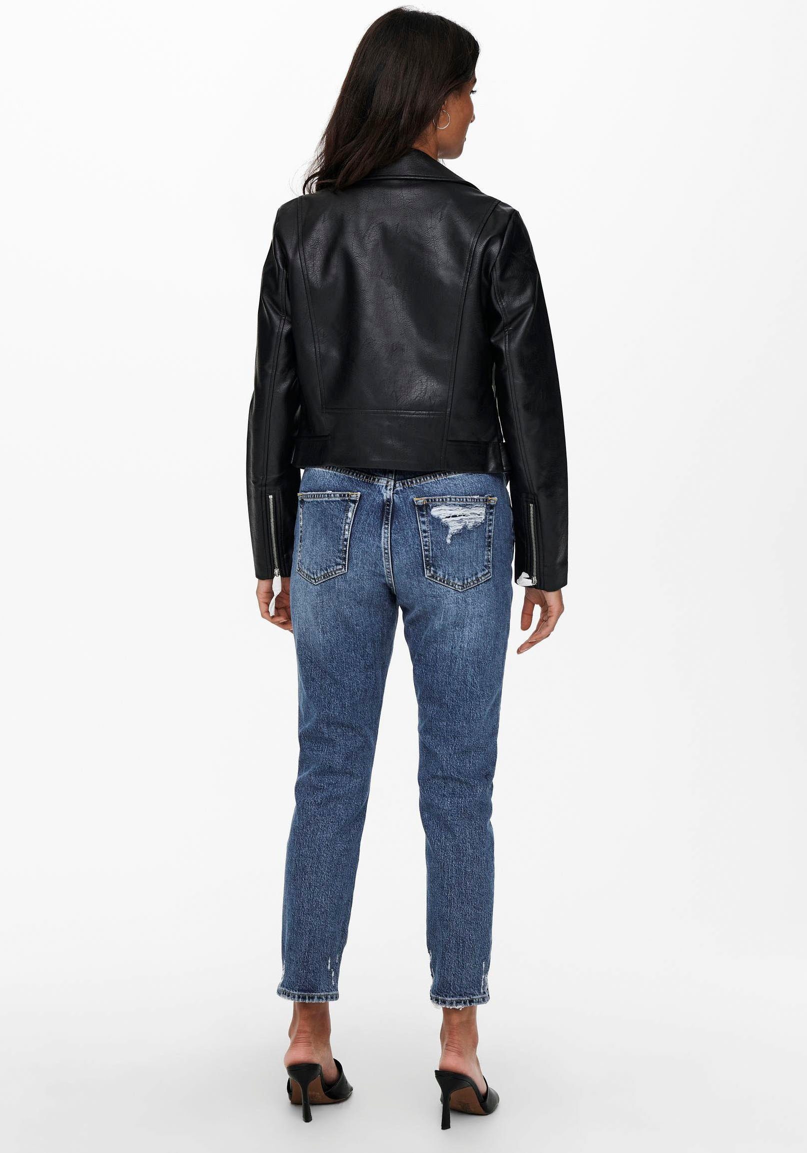 ONLY Lederimitatjacke "ONLVERA FAUX LEATHER BIKER CC OTW", mit Biker Detail günstig online kaufen