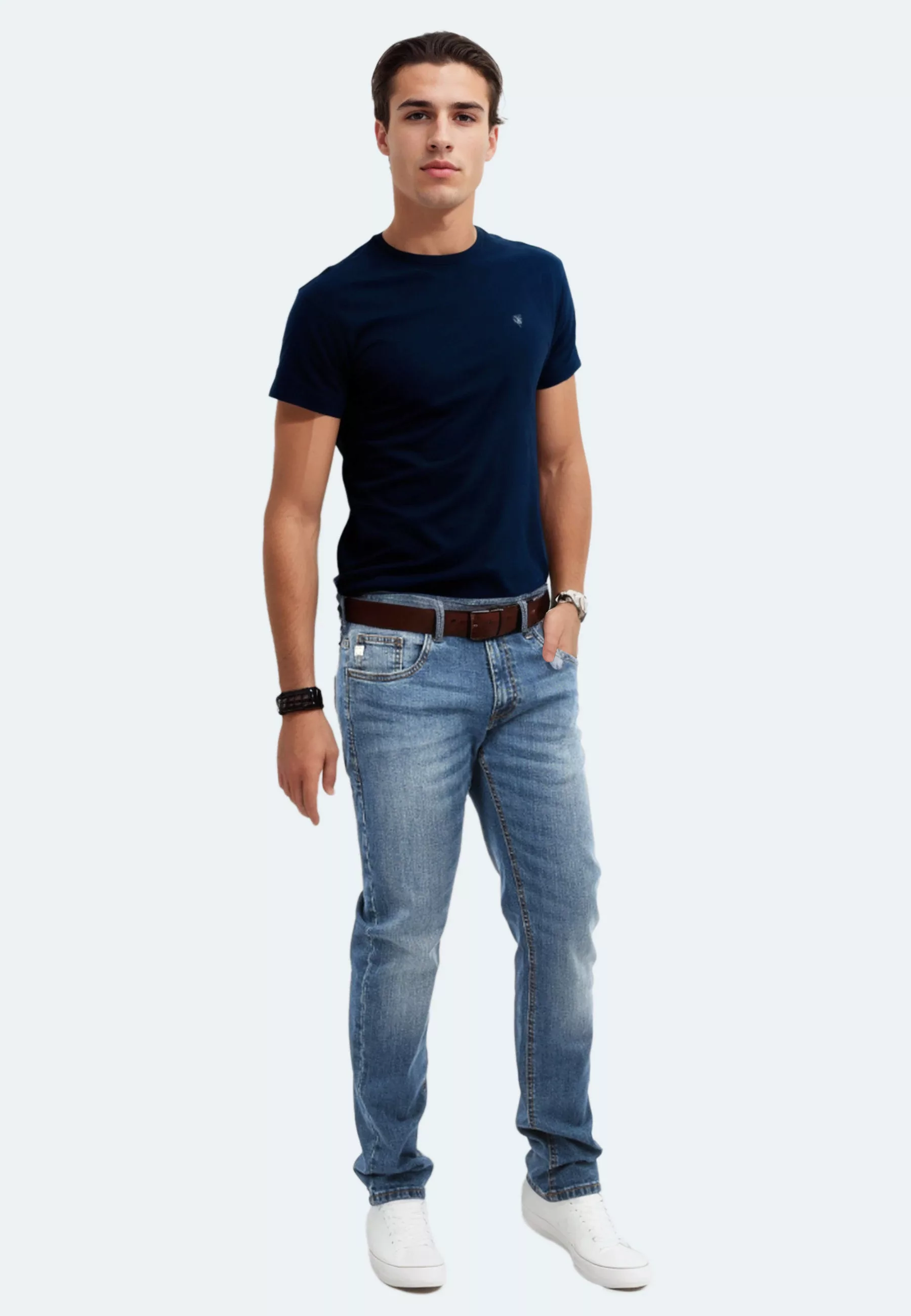 Indicode Regular-fit-Jeans "Ingianluca", Stretch mit Elasthan günstig online kaufen