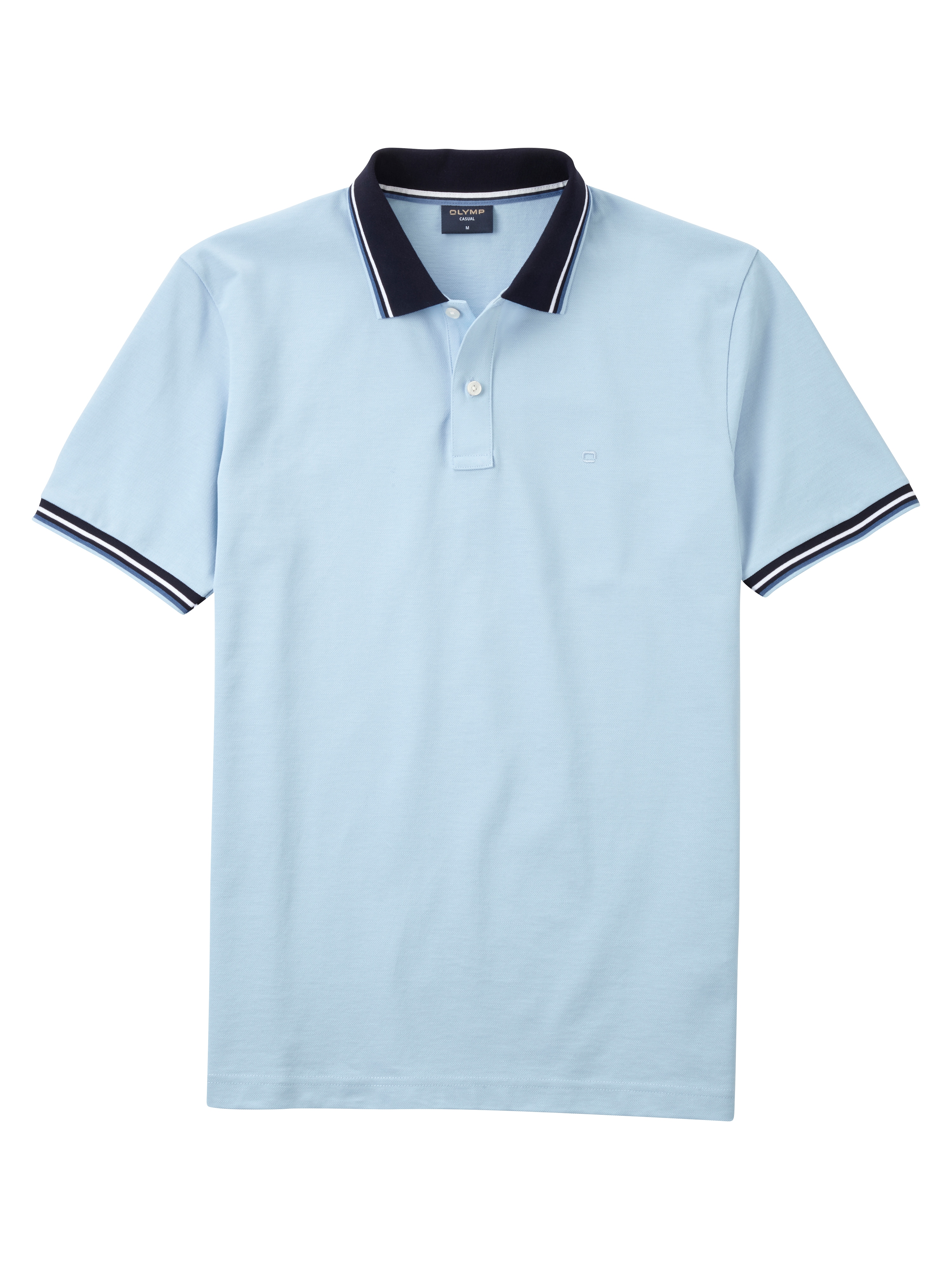 OLYMP Poloshirt "Casual", farbliche Kontrast-Details günstig online kaufen