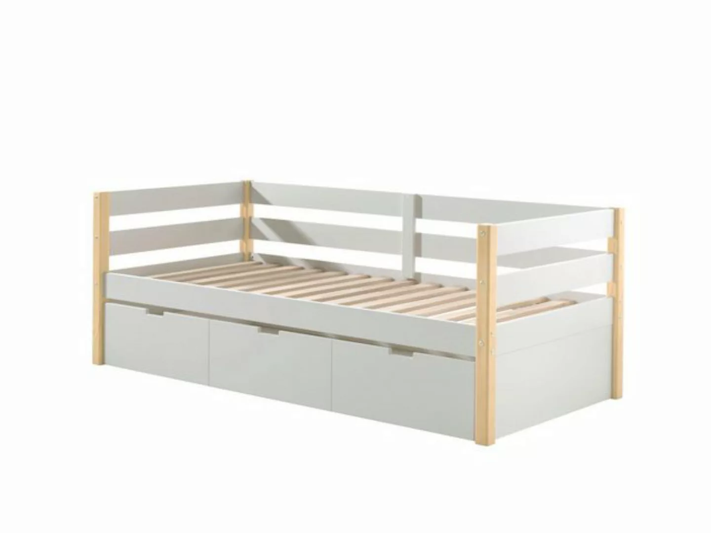 58 aufm Kessel Bettgestell Kojenbett Karissa 211x98x77 Hochbett Massivholz+ günstig online kaufen