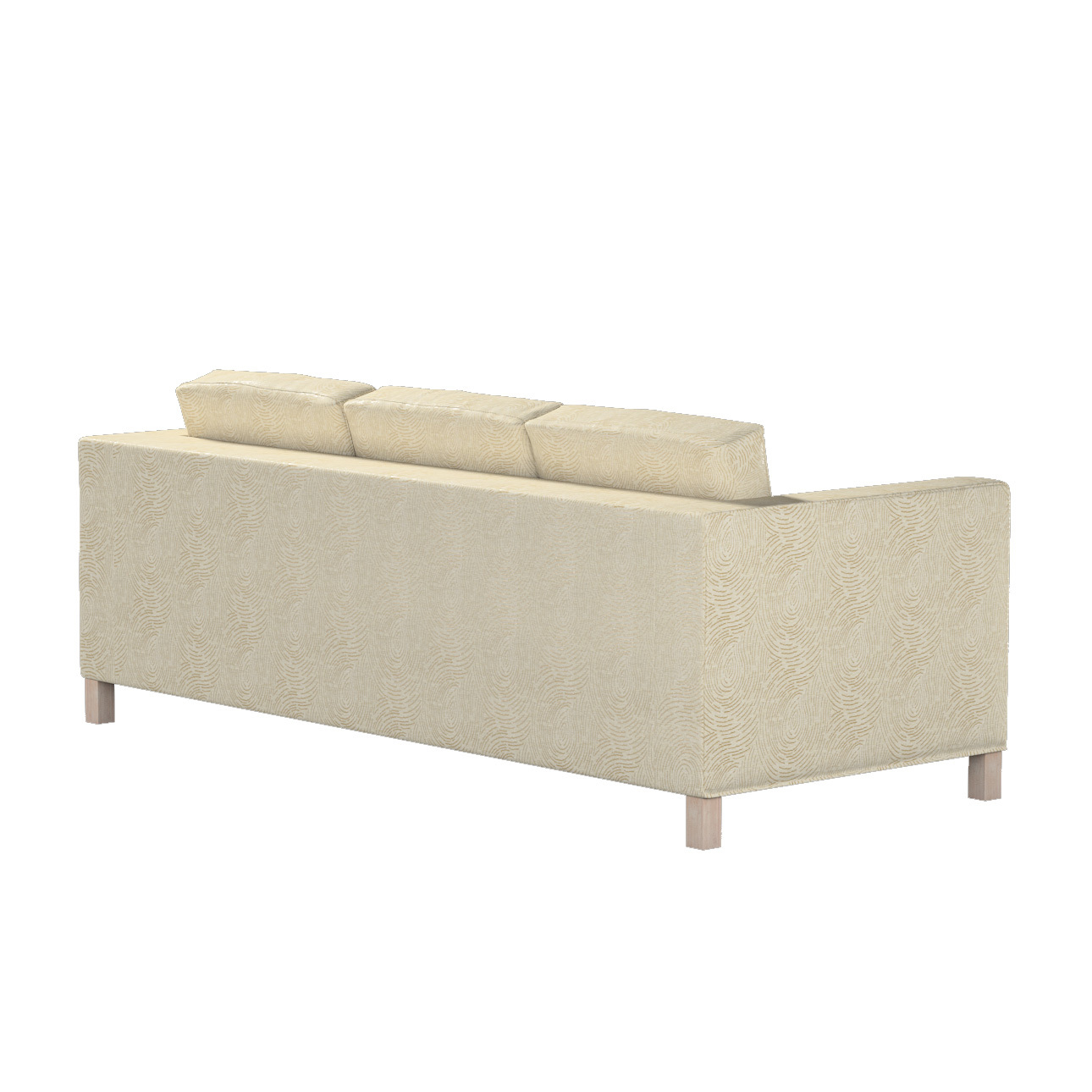 Bezug für Karlanda 3-Sitzer Sofa nicht ausklappbar, kurz, beige-golden, Bez günstig online kaufen