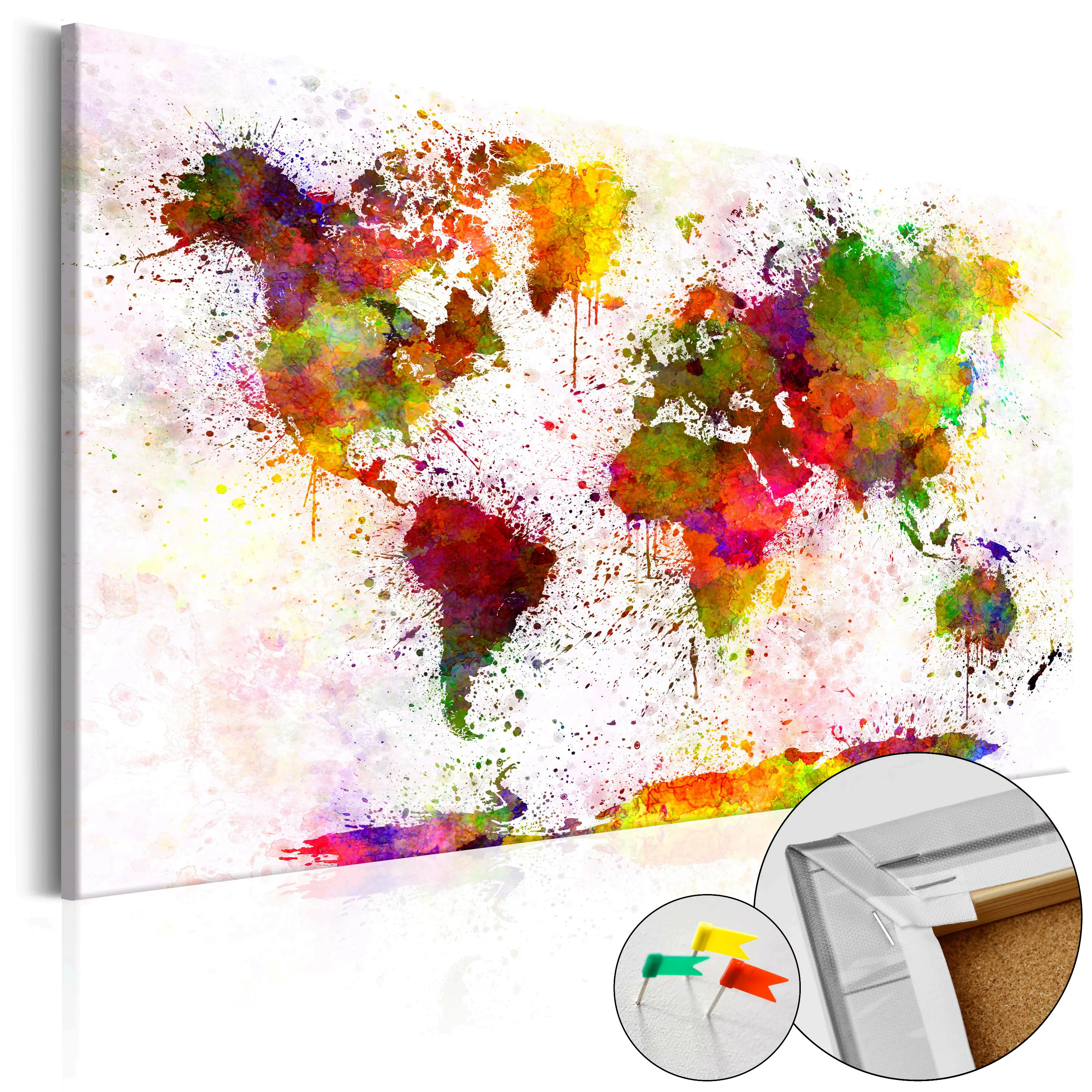 Korkbild - Artistic World [cork Map] günstig online kaufen
