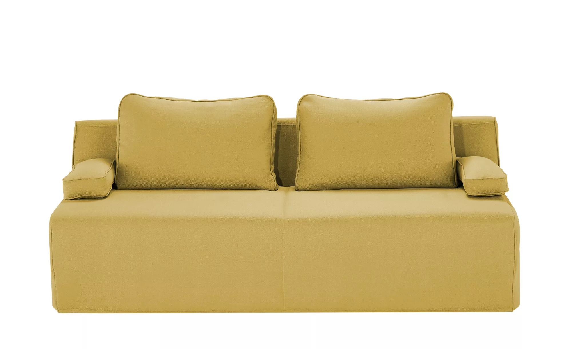 smart Schlafsofa  Alessia - gelb - 202 cm - 105 cm - 100 cm - Polstermöbel günstig online kaufen