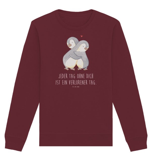 Mr. & Mrs. Panda Longpullover Größe L Pinguine Kuscheln - Burgundy - Gesche günstig online kaufen