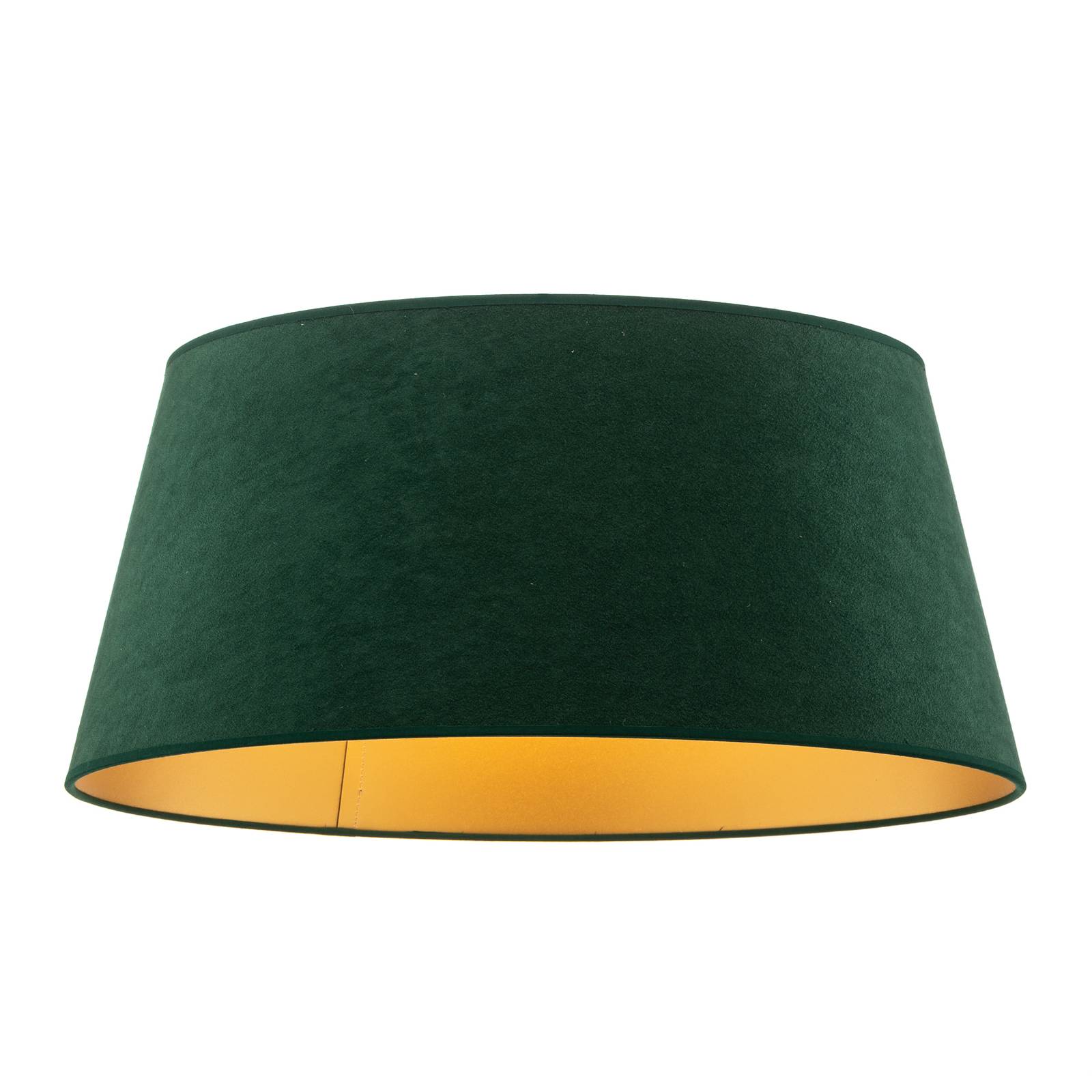 Lampenschirm Cone Höhe 22,5 cm, dunkelgrün/gold günstig online kaufen