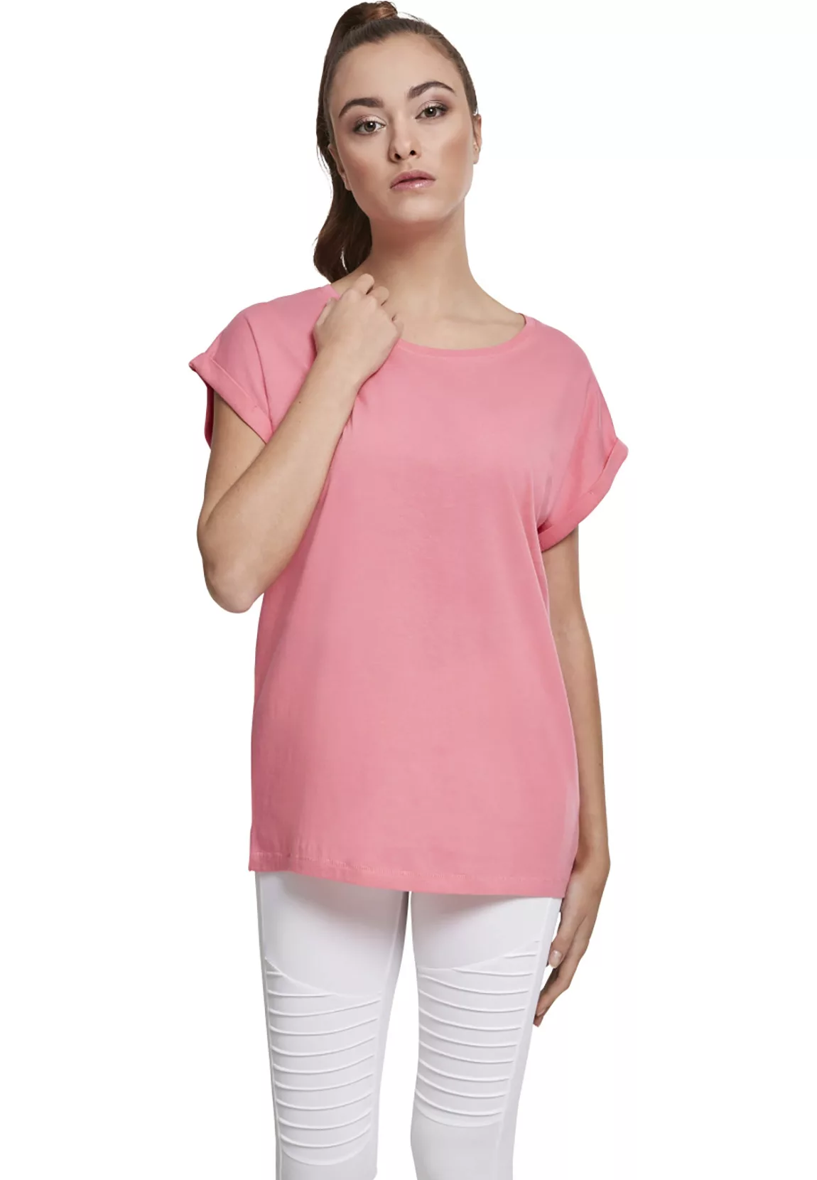 URBAN CLASSICS T-Shirt Urban Classics Ladies Extended Shoulder Tee Damen T- günstig online kaufen
