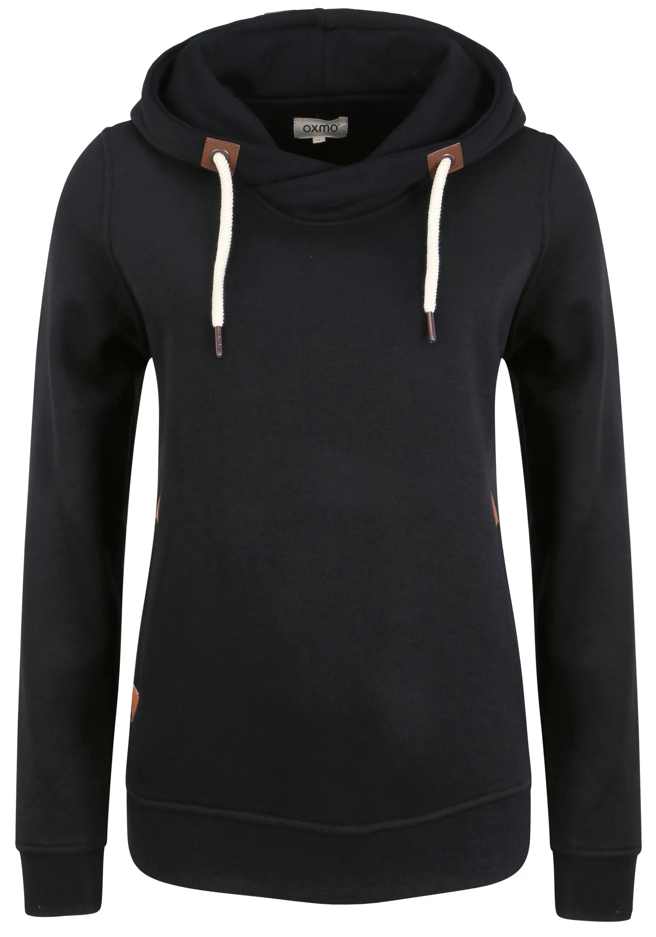 OXMO Hoodie OXVicky Hood Kapuzenpullover mit Cross-Over Kragen günstig online kaufen