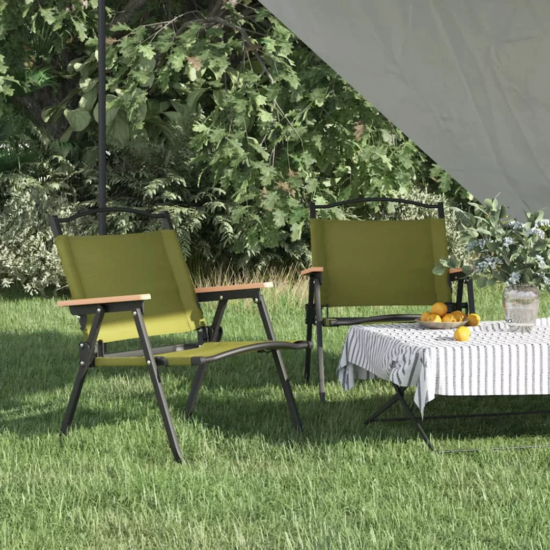 Vidaxl Campingstühle 2 Stk. Grün 54x43x59 Cm Oxford-gewebe günstig online kaufen