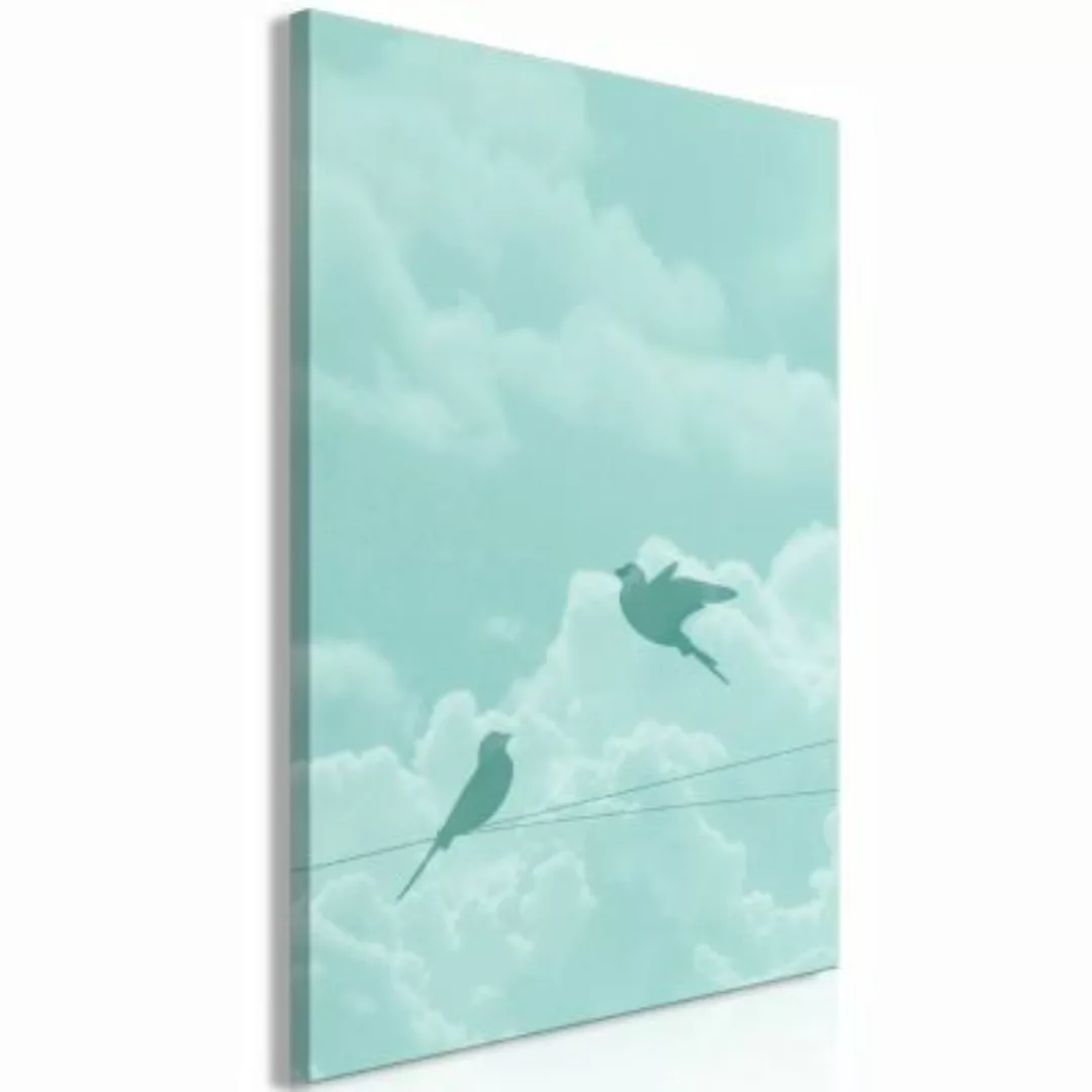 artgeist Wandbild Shadow of Flight (1 Part) Vertical grau/grün Gr. 40 x 60 günstig online kaufen