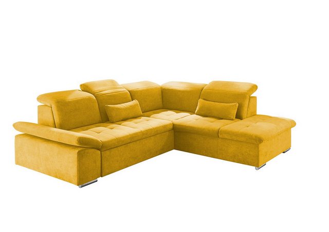 ED EXCITING DESIGN Ecksofa Wayne, mit Schlaffunktion & Bettkasten, 2x Niere günstig online kaufen