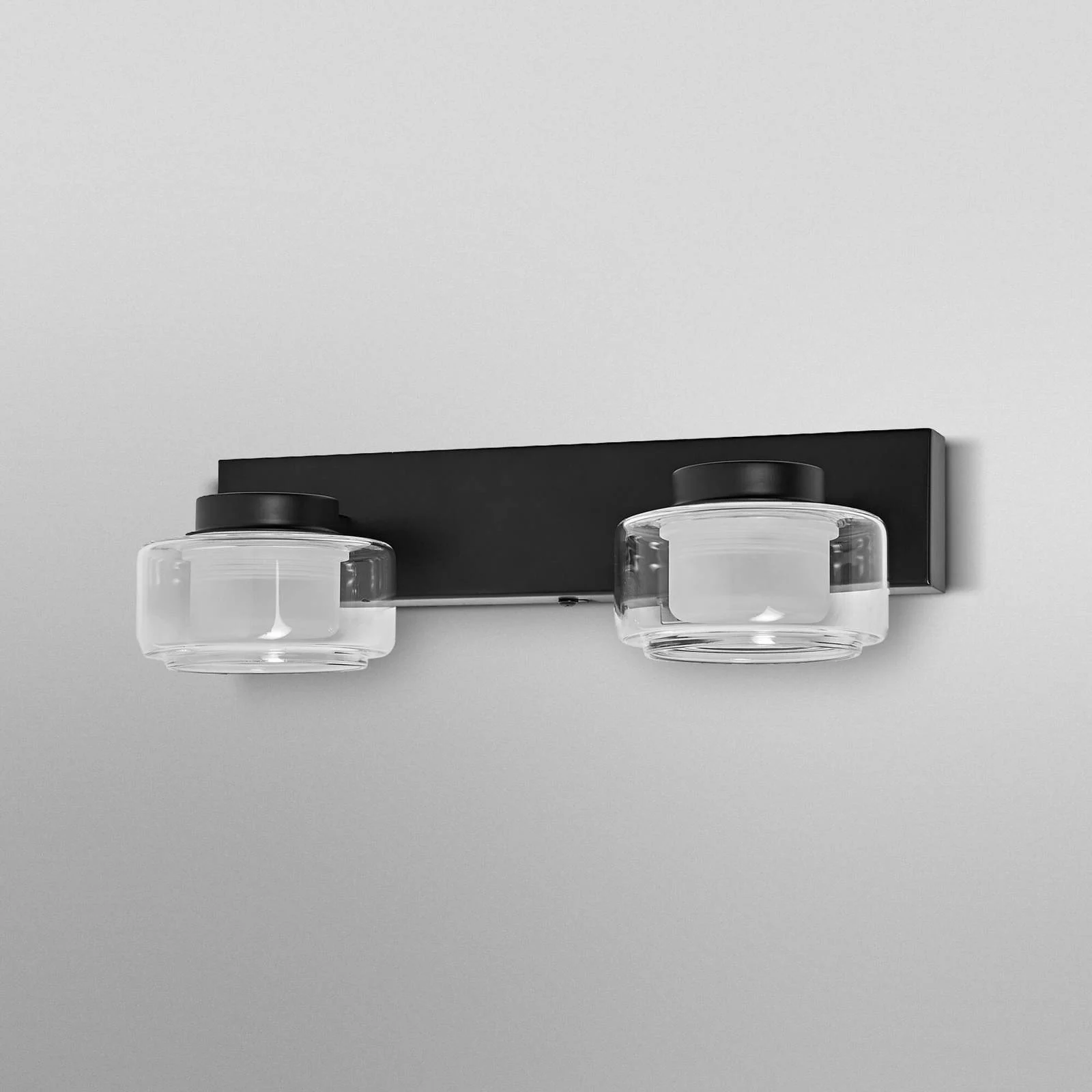 OSRAM LED-Wandleuchte ORBIS FLAME, schwarz, 2-flg., CCT IP44 günstig online kaufen