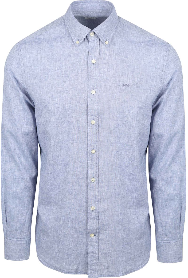 McGregor Hemd Linen Blend Vintage Blau - Größe S günstig online kaufen