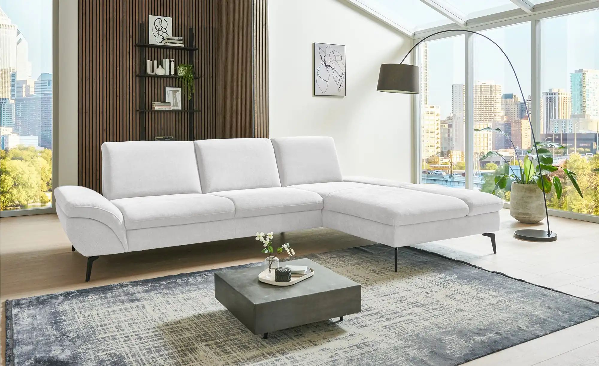 Lounge Collection Ecksofa  Malena ¦ creme ¦ Maße (cm): B: 314 H: 92 T: 199. günstig online kaufen