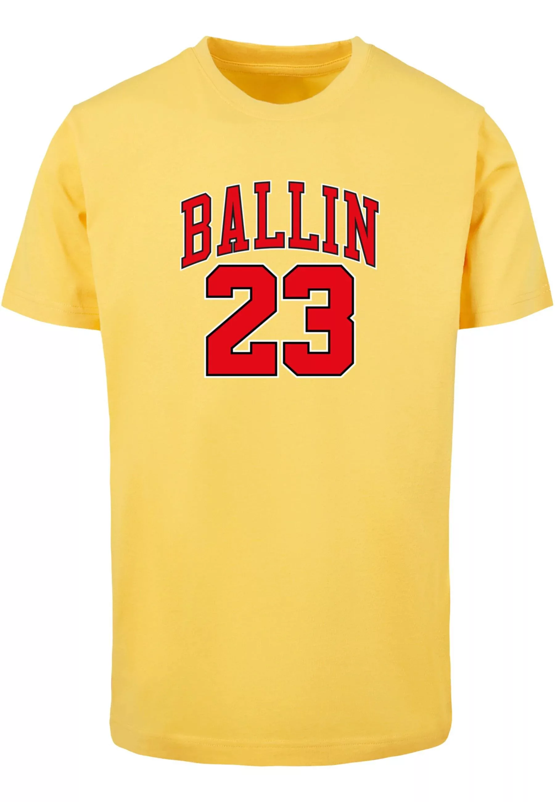 MisterTee Kurzarmshirt "MisterTee Herren Ballin 23 Tee" günstig online kaufen