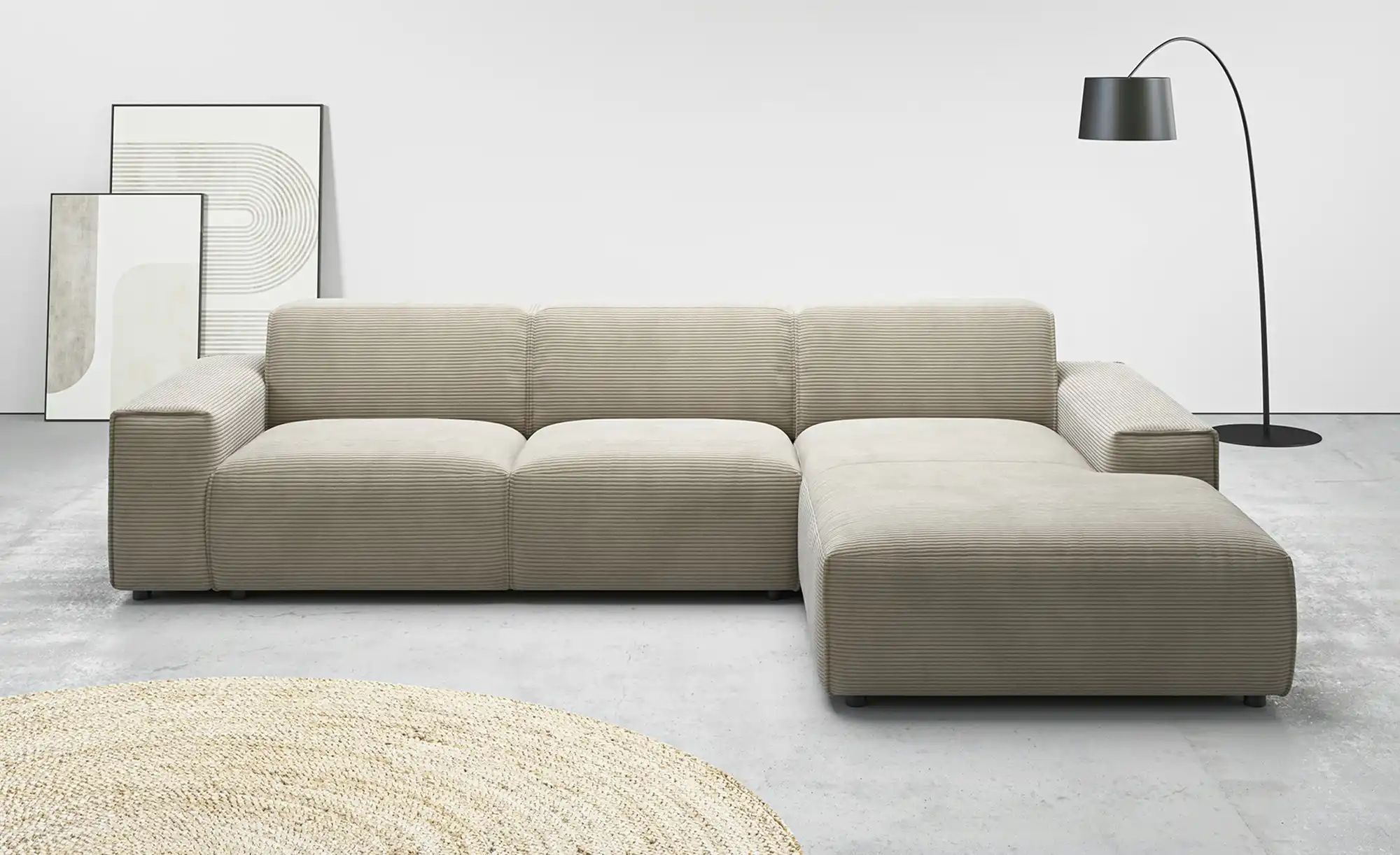 Gray & Jones Ecksofa  Baltic Breeze ¦ beige ¦ Maße (cm): B: 300 H: 101 T: 1 günstig online kaufen