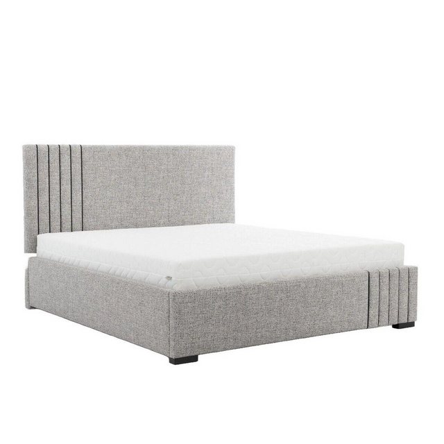 JVmoebel Bett Stilvolles Graues Doppelbett Design Schlafzimmer Betten Große günstig online kaufen