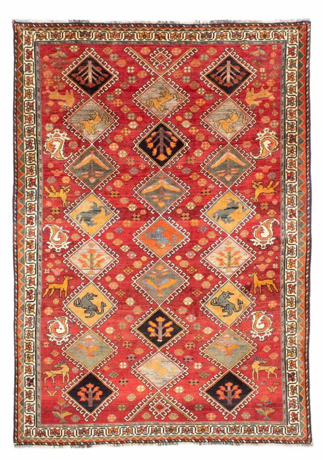morgenland Wollteppich »Shiraz Nomadisch Rosso 289 x 205 cm«, rechteckig, U günstig online kaufen