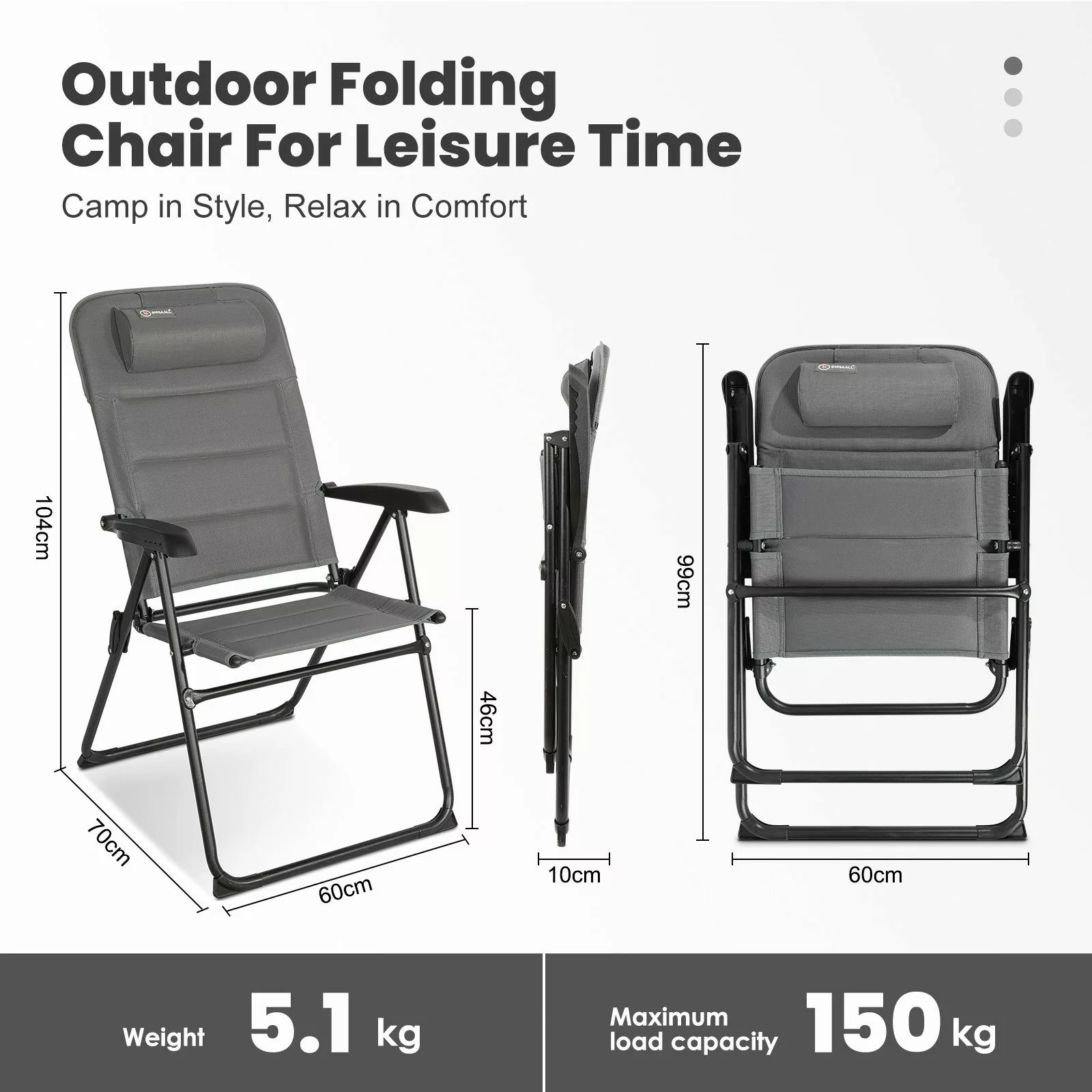 HOMECALL Campingstuhl Gartenstuhl Anglerstuhl Faltsessel Klappstuhl günstig online kaufen