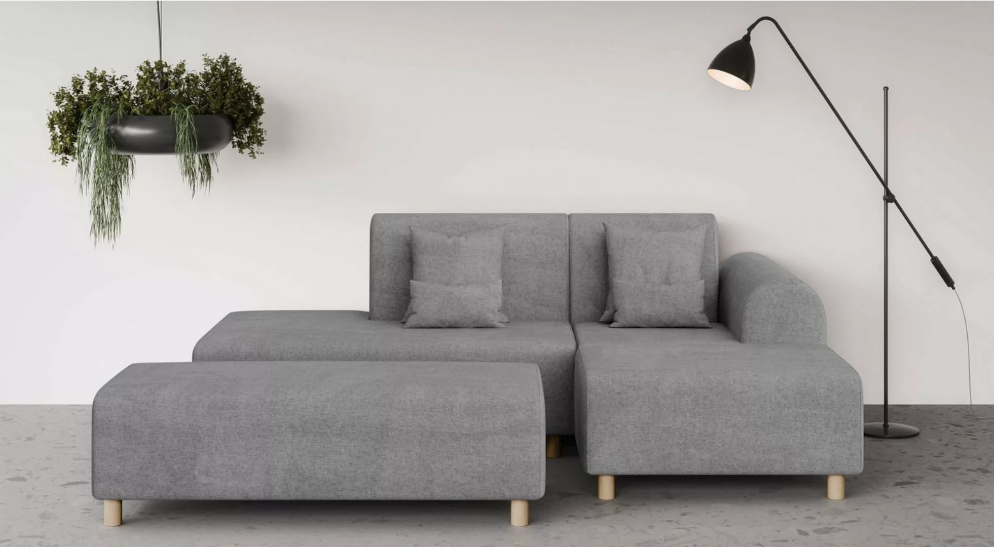 INOSIGN Ecksofa "Suyala", L-Form mit Hocker günstig online kaufen