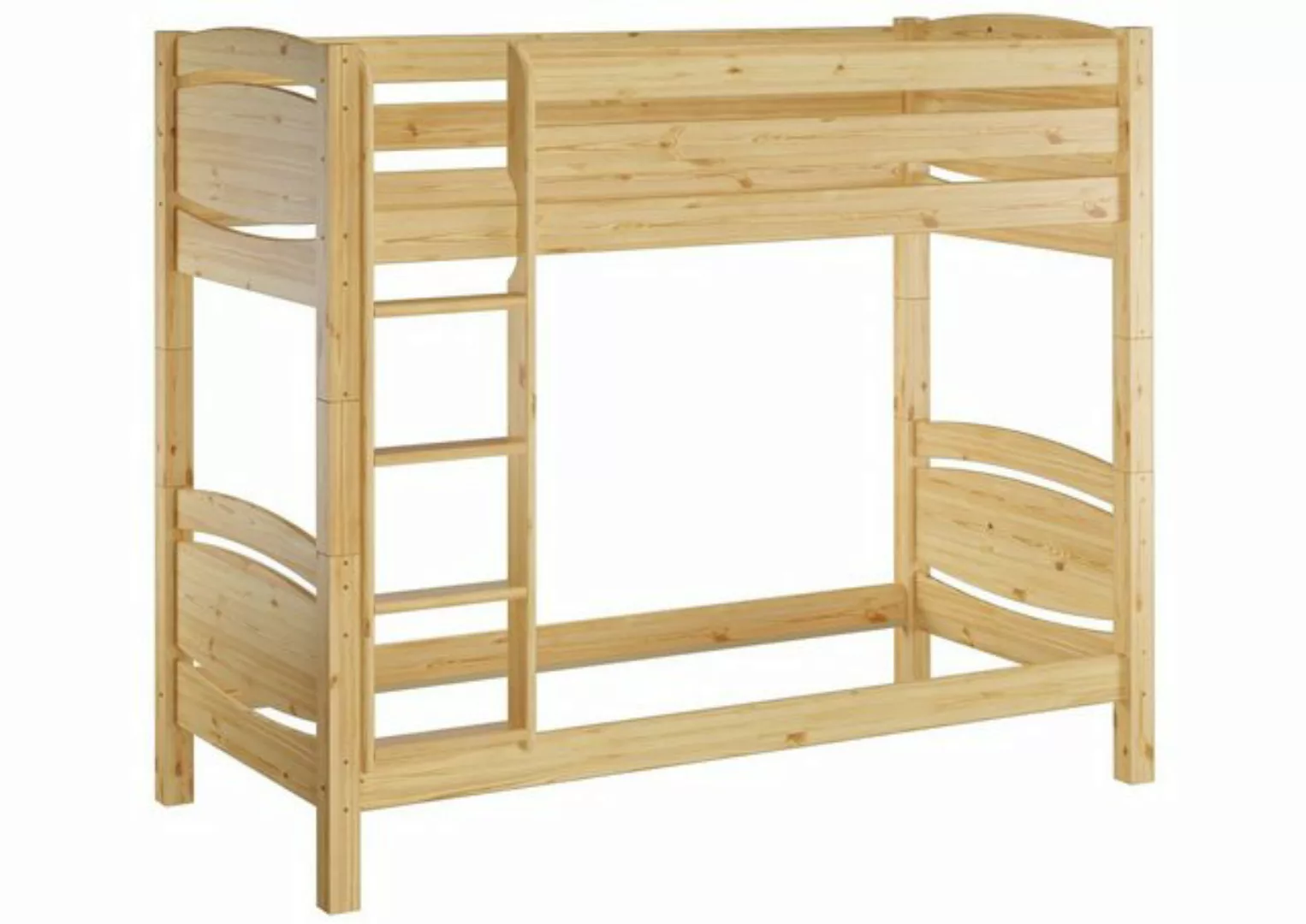 Erst-Holz® Stockbett 90x200 Kiefer massiv ohne Zubehör natur Gr. 90 x 200 günstig online kaufen