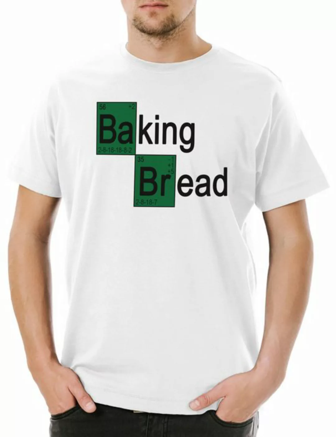 Urban Backwoods Print-Shirt Baking Bread Herren T-Shirt Bäcker Brot Backen günstig online kaufen