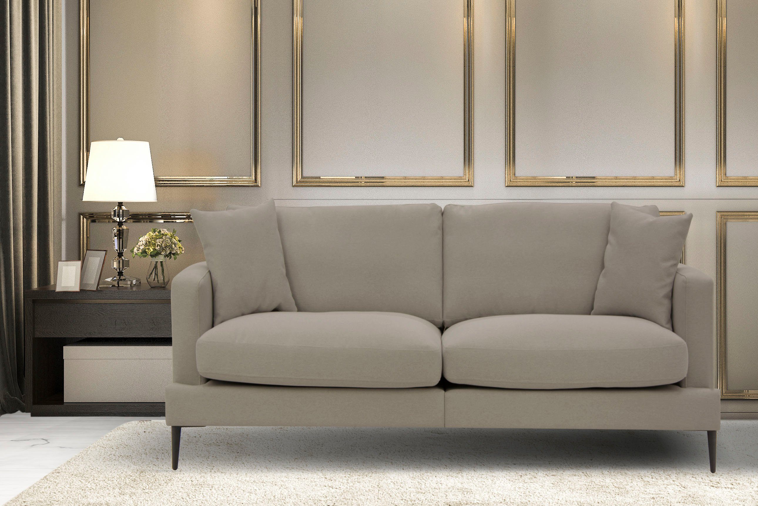 Leonique 2-Sitzer "Cozy elegantes Designsofa, Maße B/T/H: 151/97/80 cm", mi günstig online kaufen